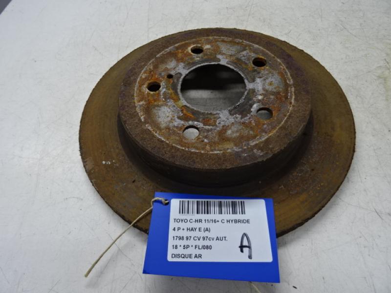 REMSCHIJF ACHTER Toyota C-HR (1) 11/16-10/19