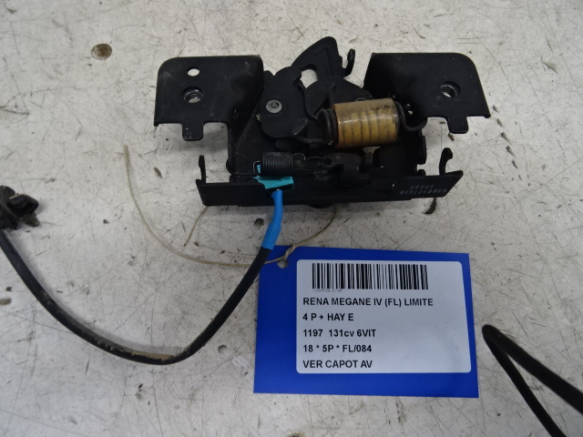 VERROUILLAGE DE CAPOT AVANT Renault MEGANE 5D 16+