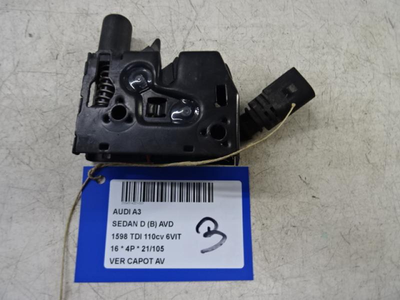 VERGRENDELING MOTORKAP Audi A3 4D 4/16 - 20