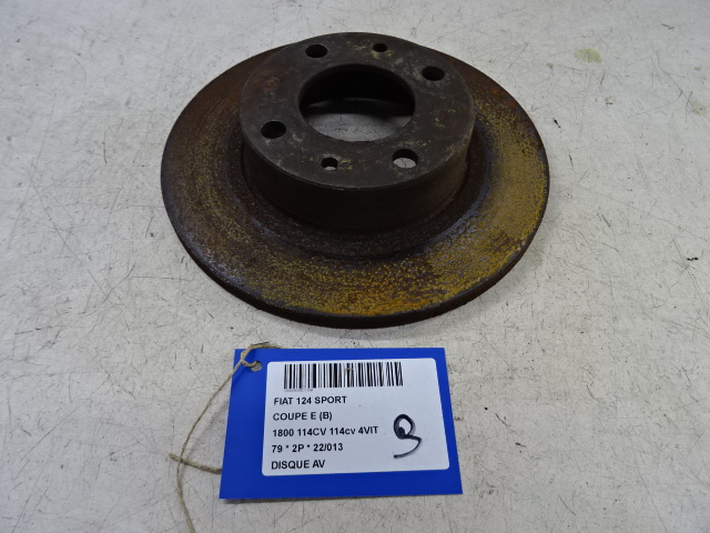 DISQUE AVANT Fiat 124 SPORT
