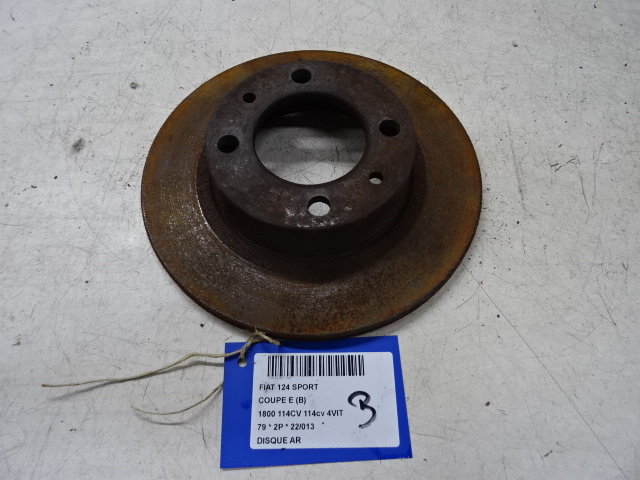 REMSCHIJF ACHTER Fiat 124 SPORT