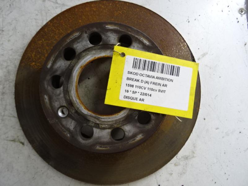 REMSCHIJF ACHTER Skoda OCTAVIA (5E) 11/12 - 3/17