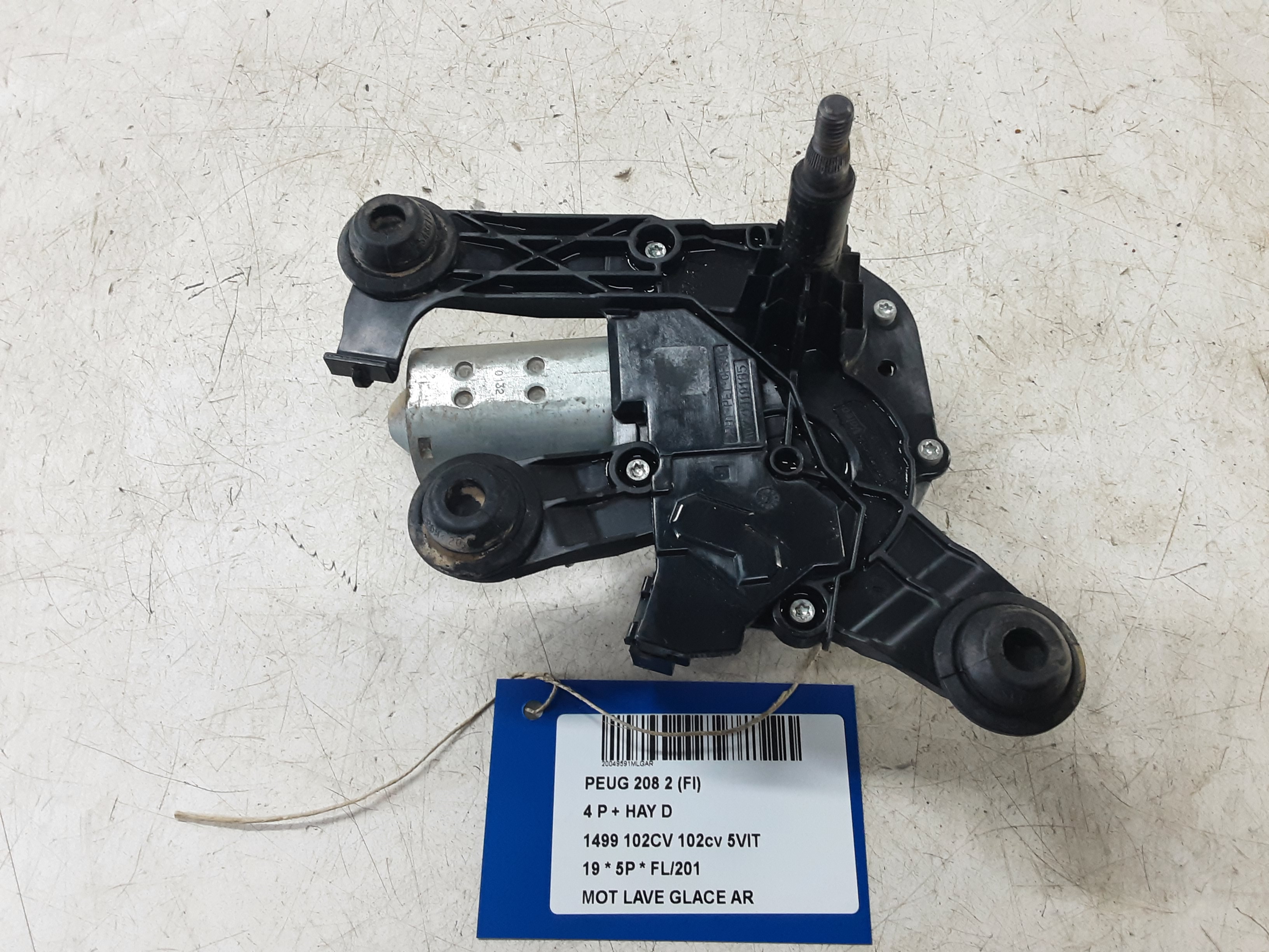 RUITENWISSERMOTOR ACHTER Peugeot 208 8/15 - 20