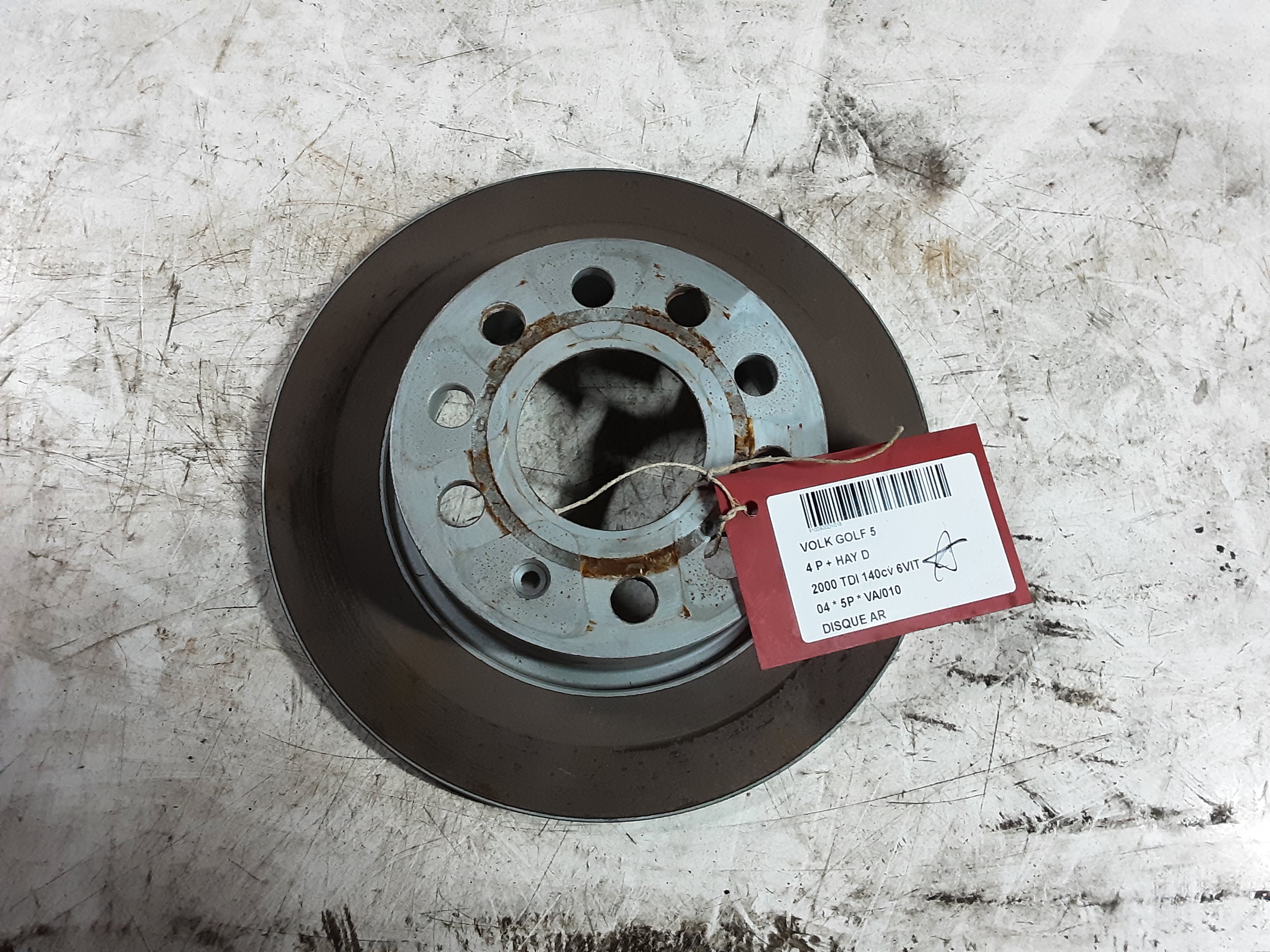 REMSCHIJF ACHTER Vw GOLF V 11/03 - 08