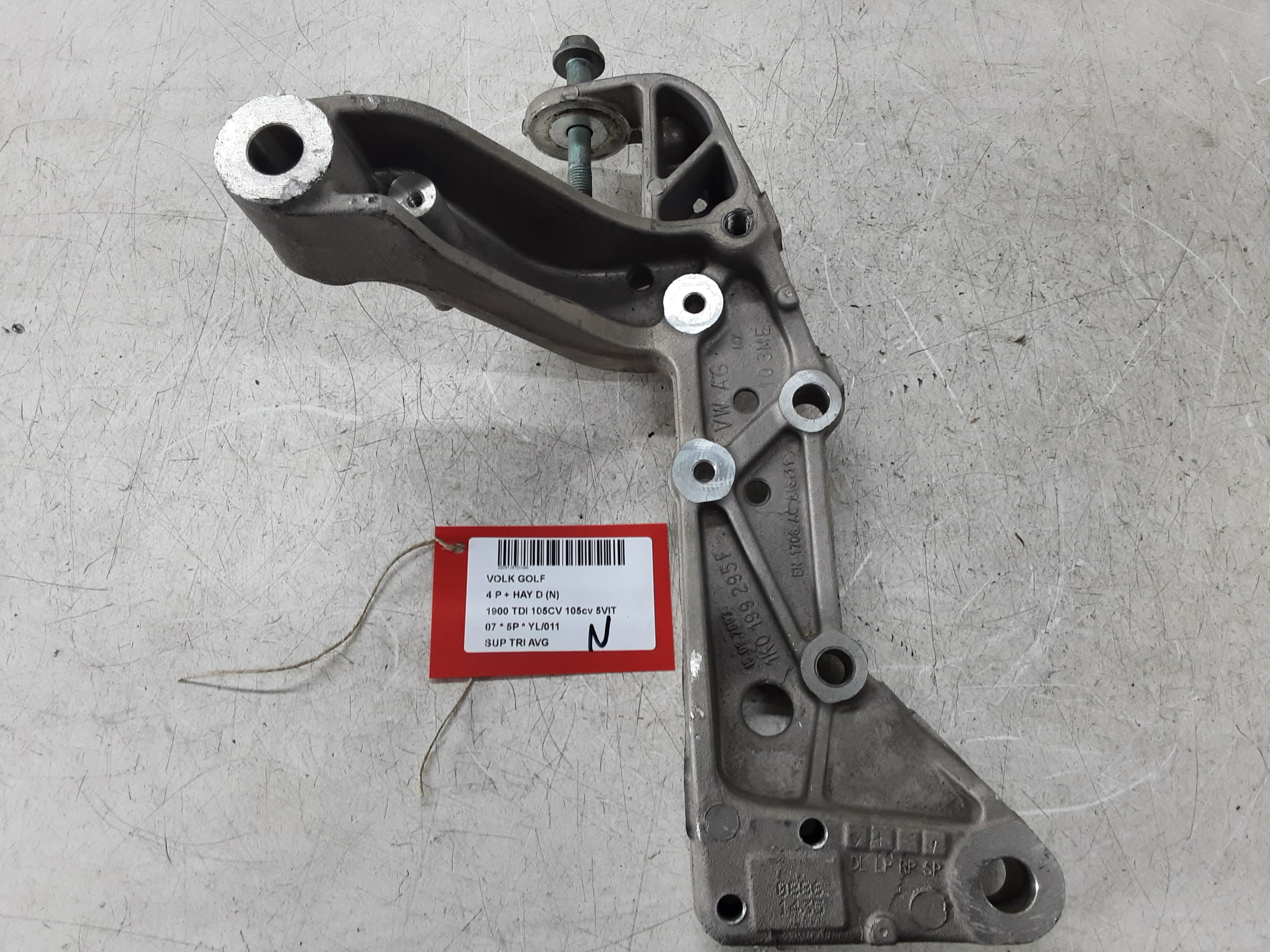 DRAAGARMSTEUN VOOR LINKS Vw GOLF V 11/03 - 08