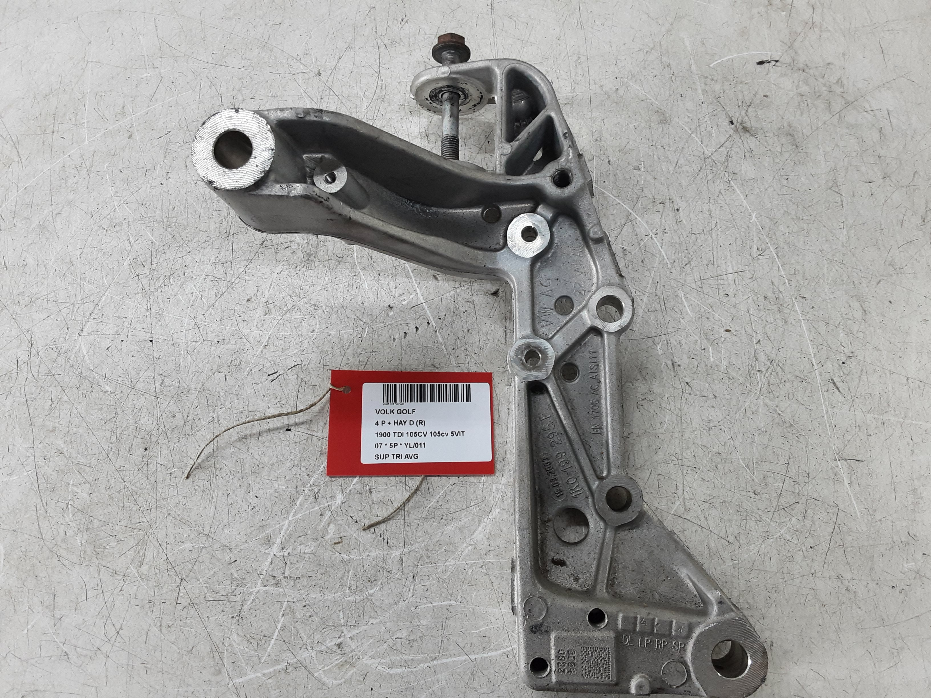 DRAAGARMSTEUN VOOR LINKS Vw GOLF V 11/03 - 08