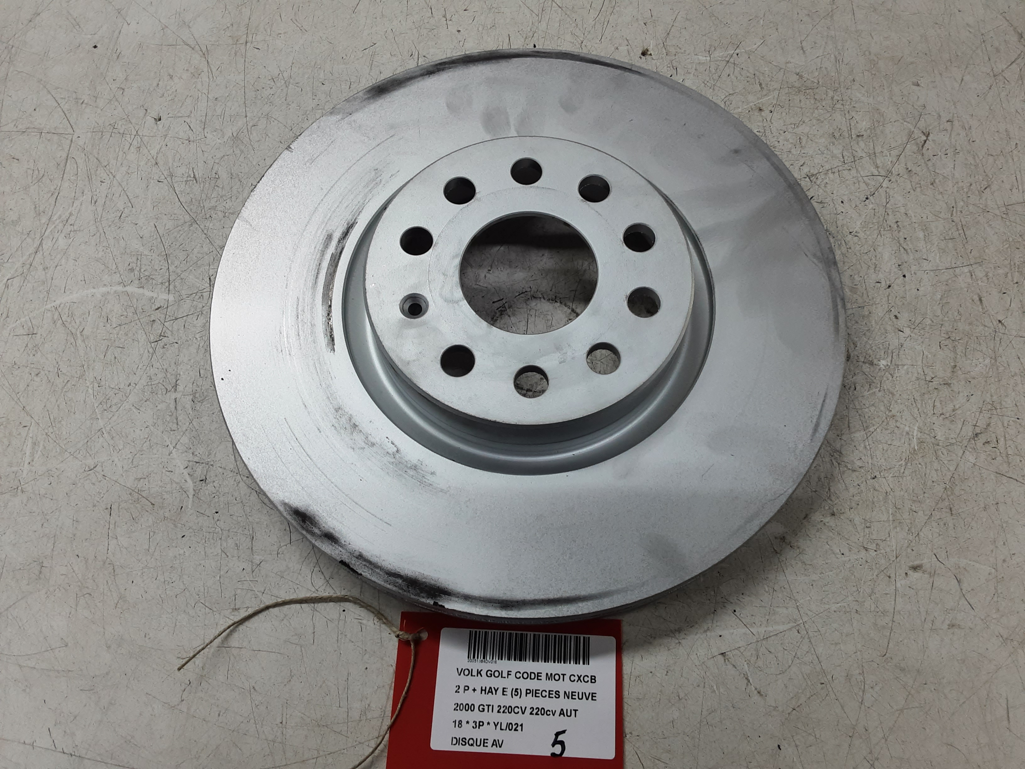 REMSCHIJF VOOR Vw GOLF VII 1/17 - 2/20 FaceLift
