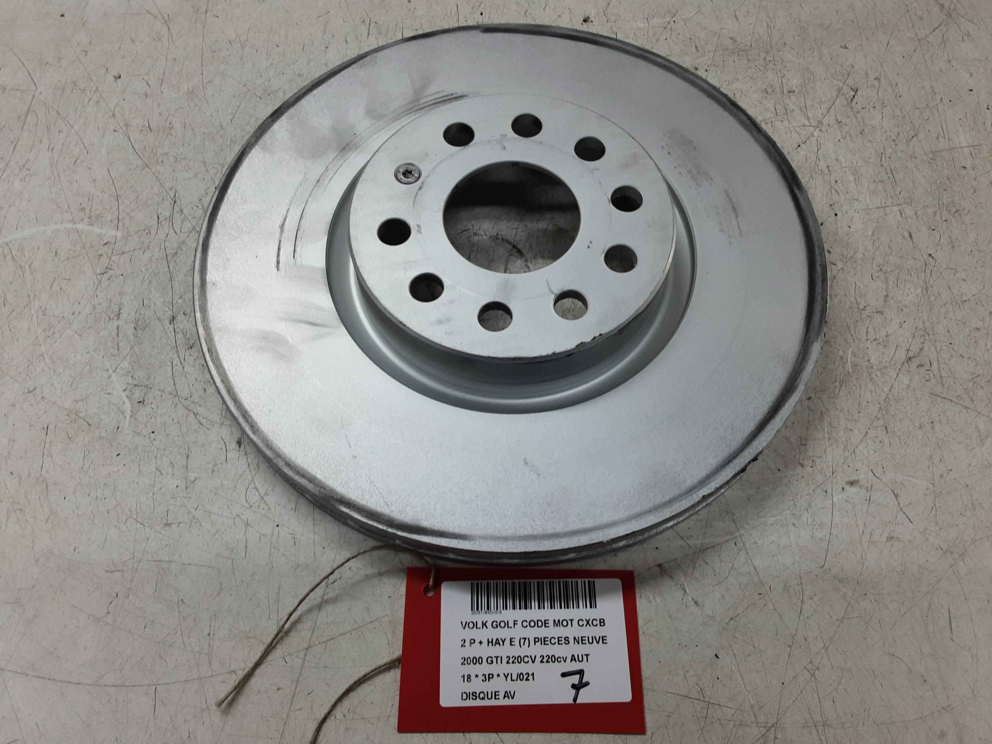 REMSCHIJF VOOR Vw GOLF VII 1/17 - 2/20 FaceLift