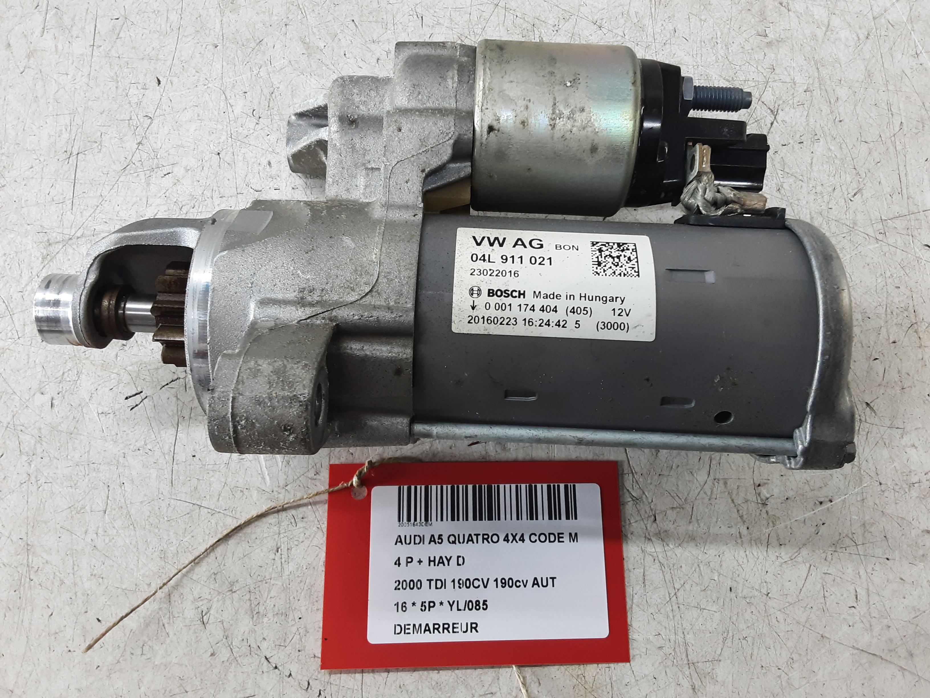 STARTMOTOR Audi A5 (2) 8/11 - 16