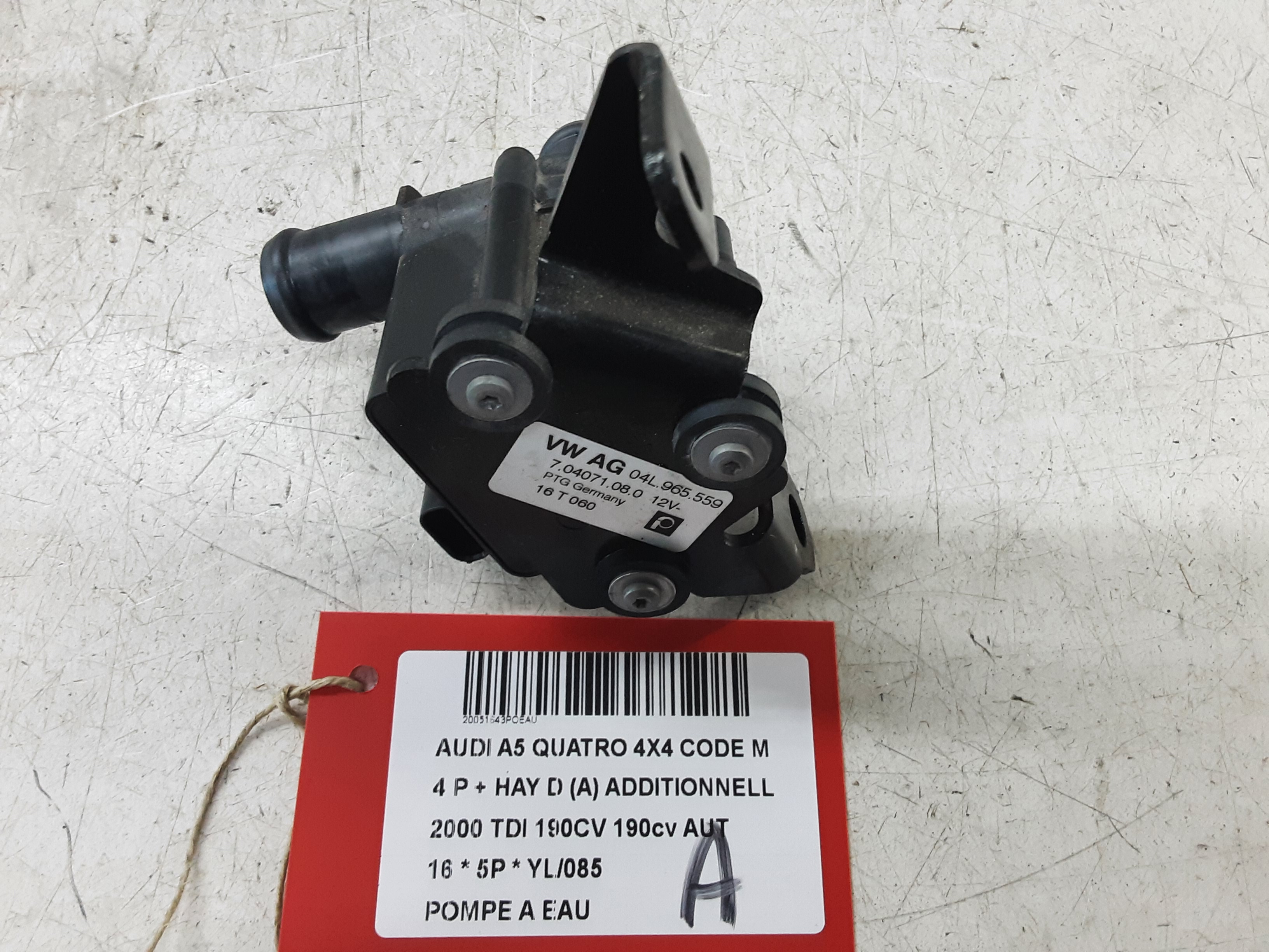 WATERPOMP Audi A5 (2) 8/11 - 16