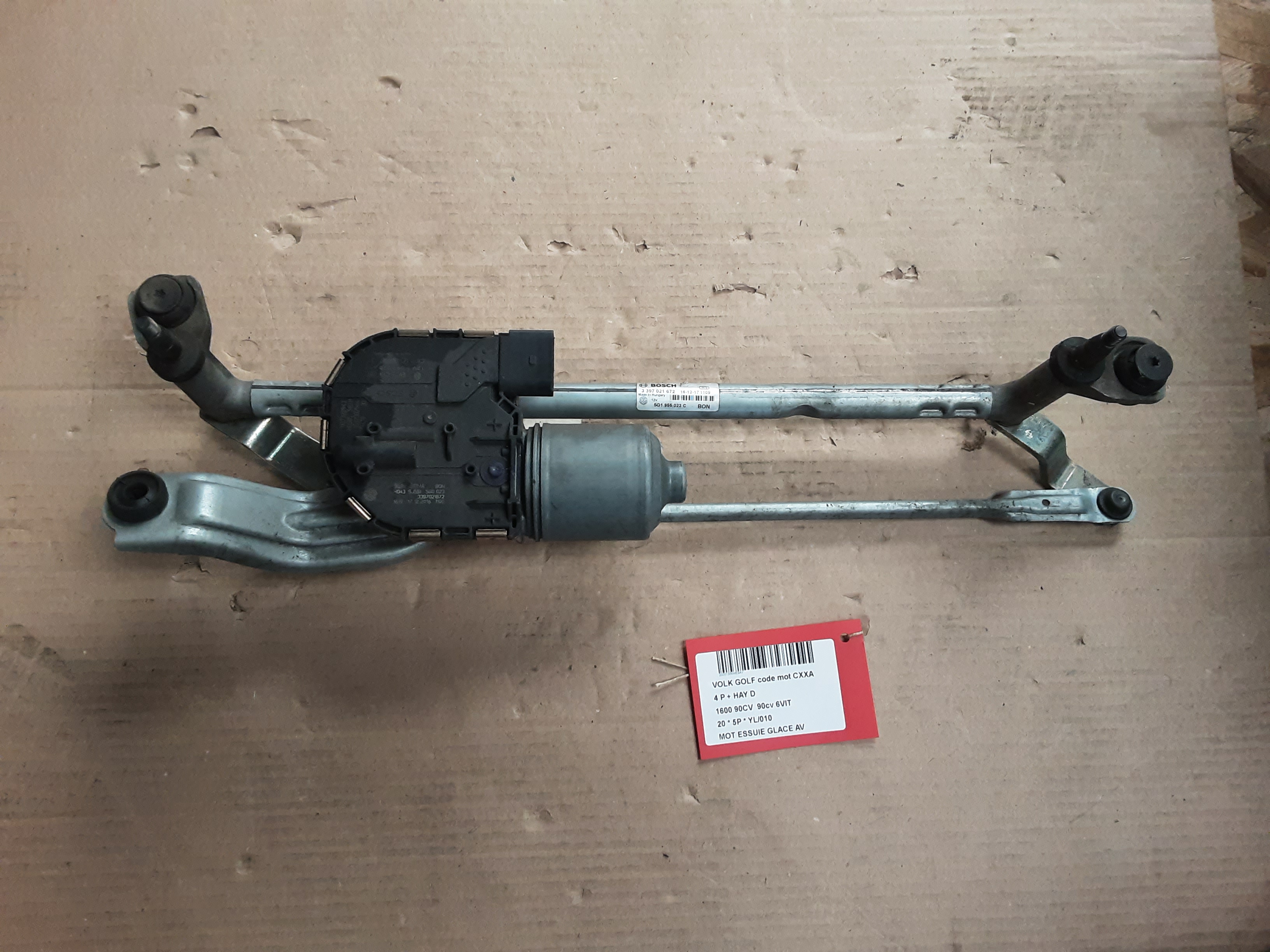 MOTOR RUITENWISSERS VOOR Vw GOLF VII 1/17 - 2/20 FaceLift