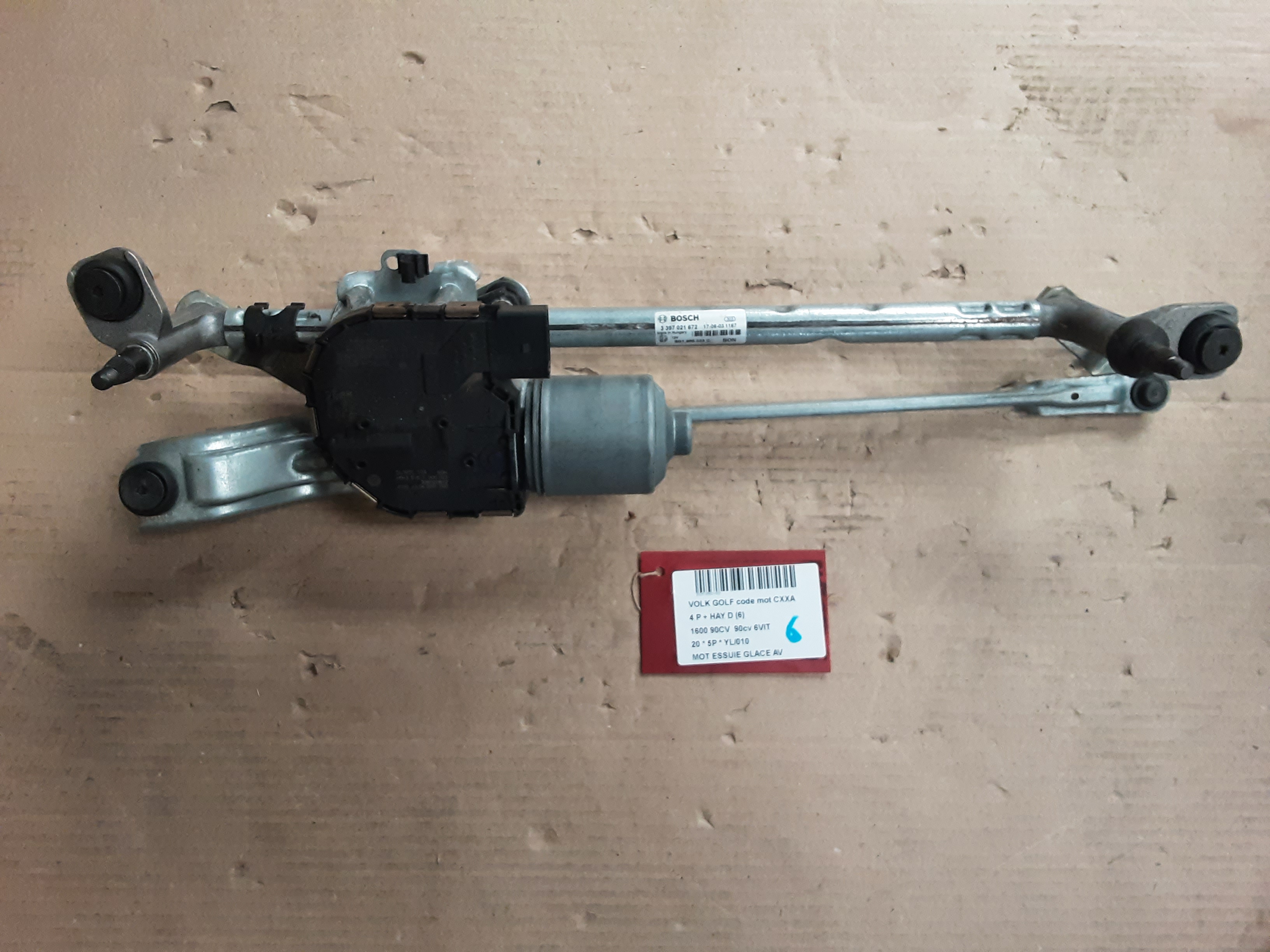 MOTOR RUITENWISSERS VOOR Vw GOLF VII 1/17 - 2/20 FaceLift