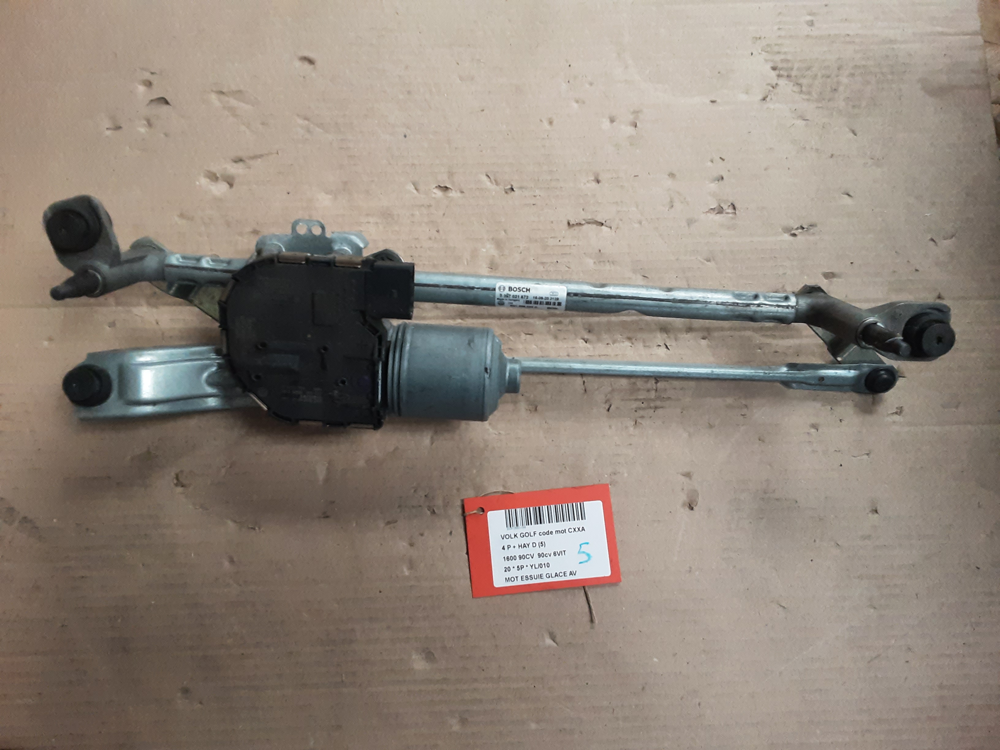 MOTOR RUITENWISSERS VOOR Vw GOLF VII 1/17 - 2/20 FaceLift
