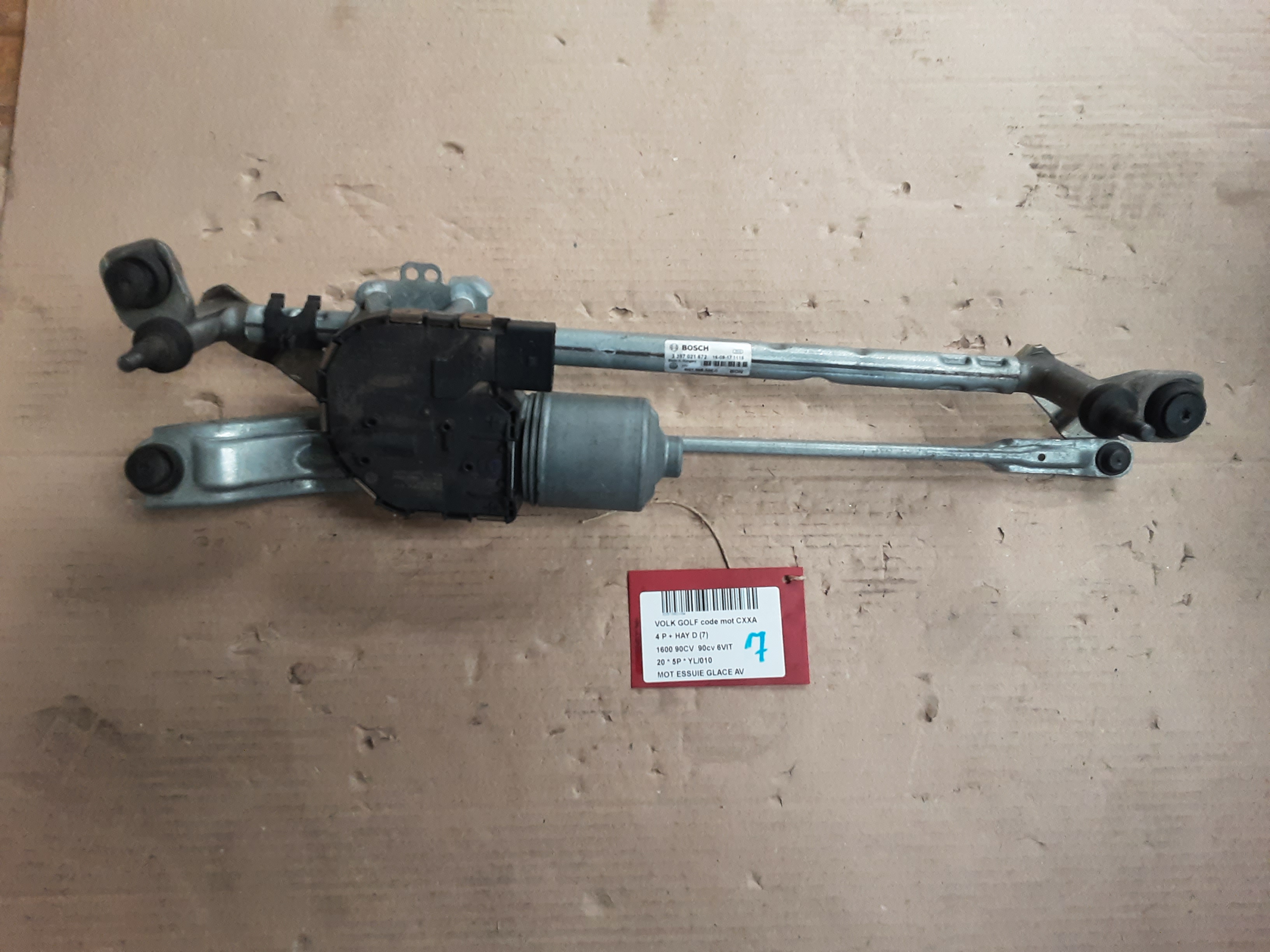 MOTOR RUITENWISSERS VOOR Vw GOLF VII 1/17 - 2/20 FaceLift