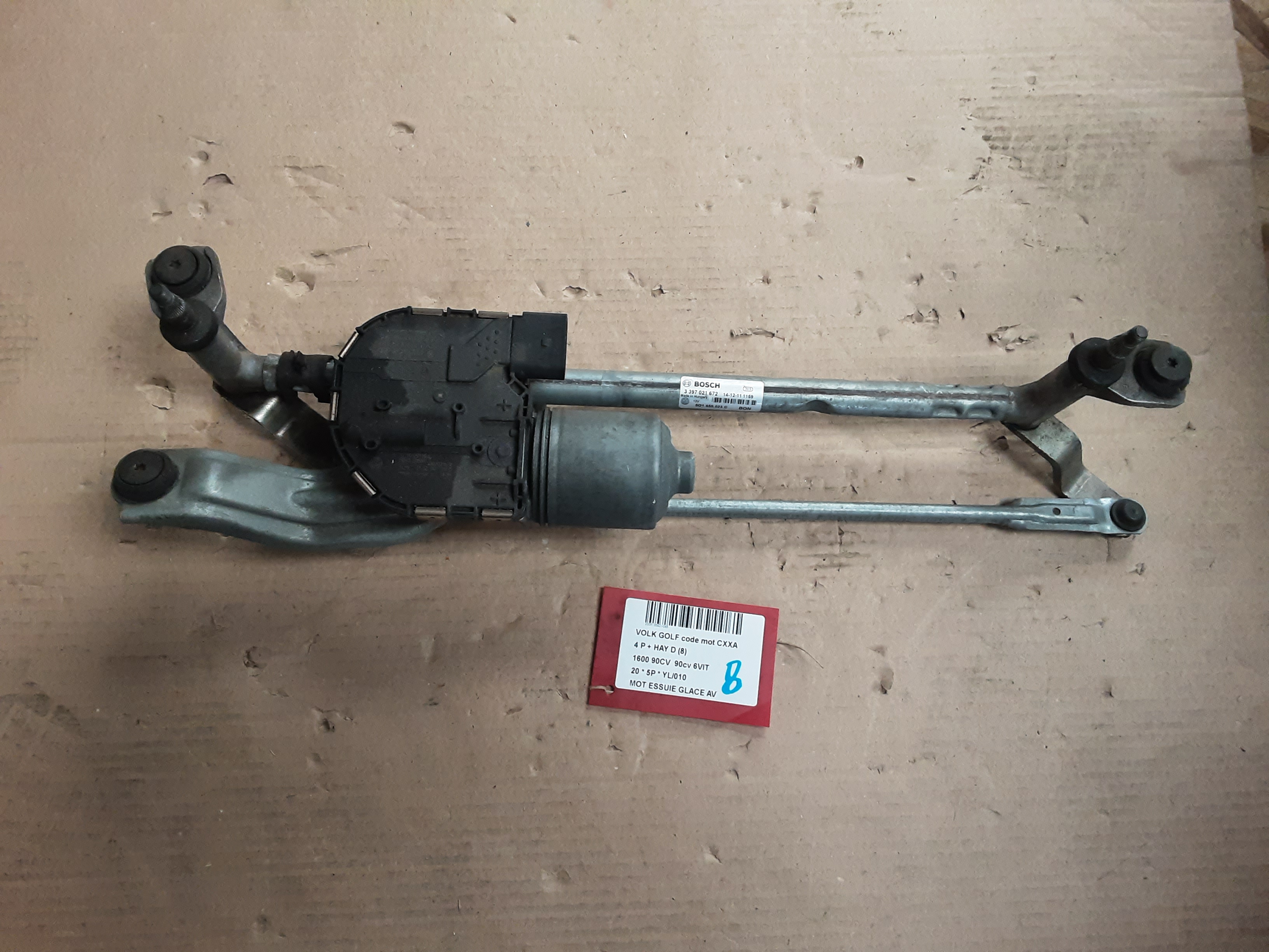 MOTOR RUITENWISSERS VOOR Vw GOLF VII 1/17 - 2/20 FaceLift