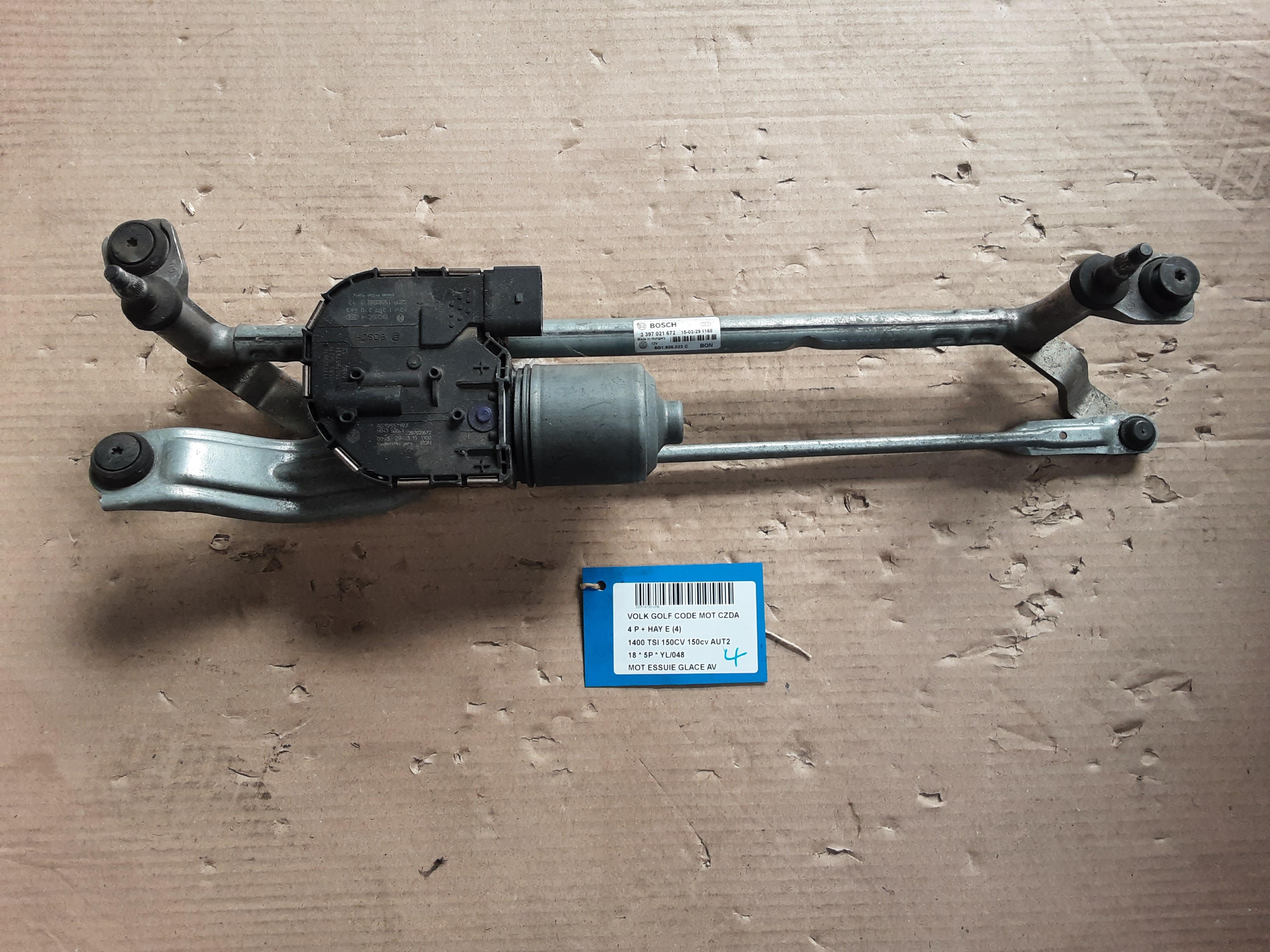 MOTOR RUITENWISSERS VOOR Vw GOLF VII 1/17 - 2/20 FaceLift