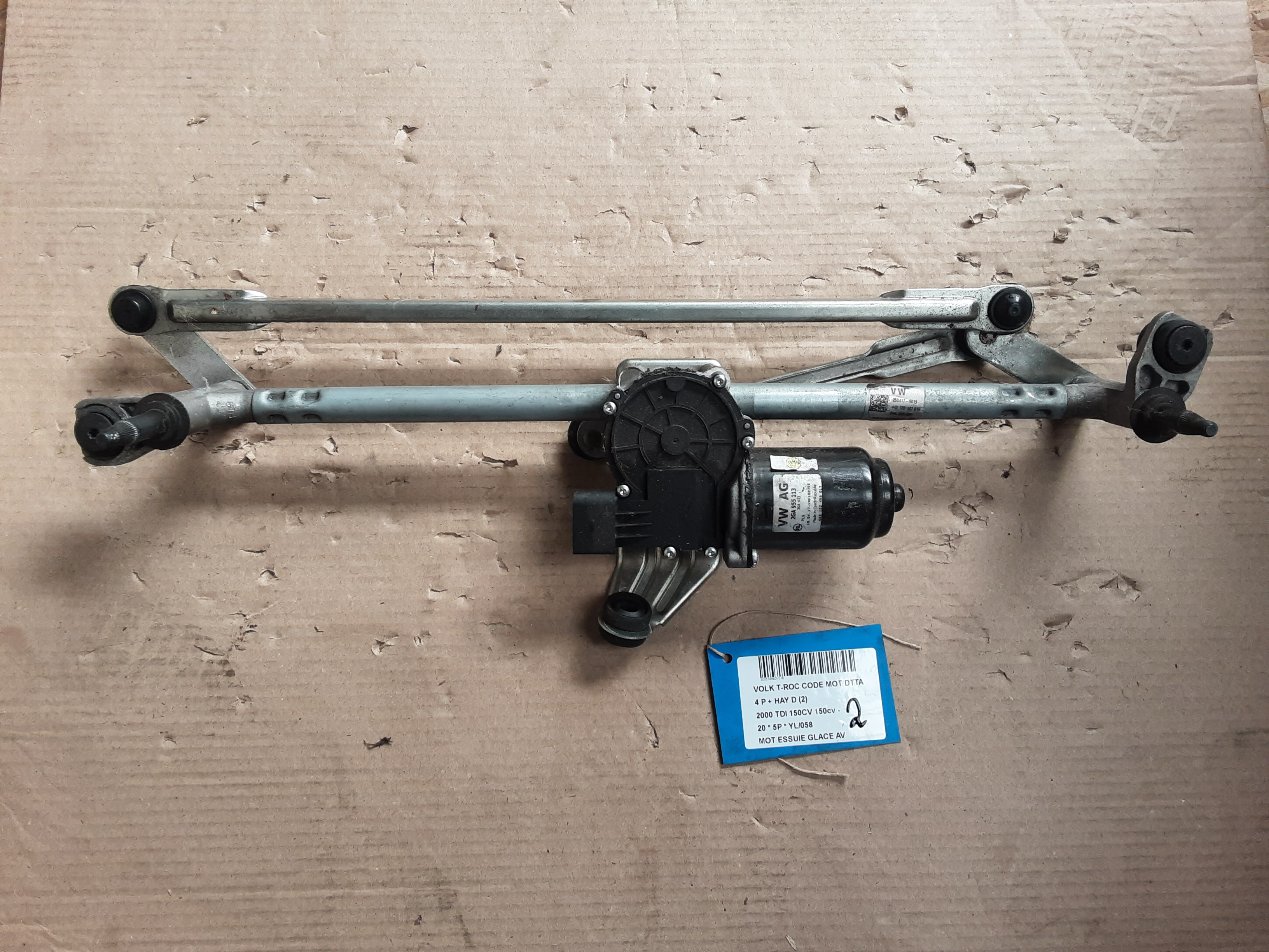 MOTOR RUITENWISSERS VOOR Vw T-ROC 10/17 - 4/22