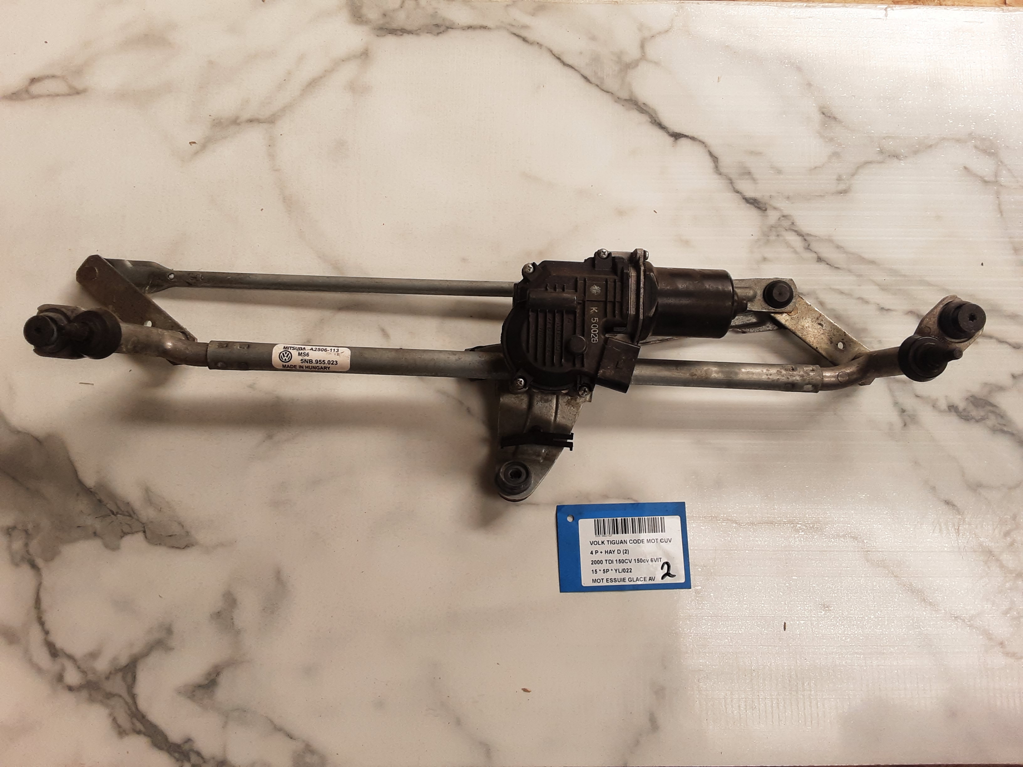 MOTOR RUITENWISSERS VOOR Vw TIGUAN (2) 07/11 - 16