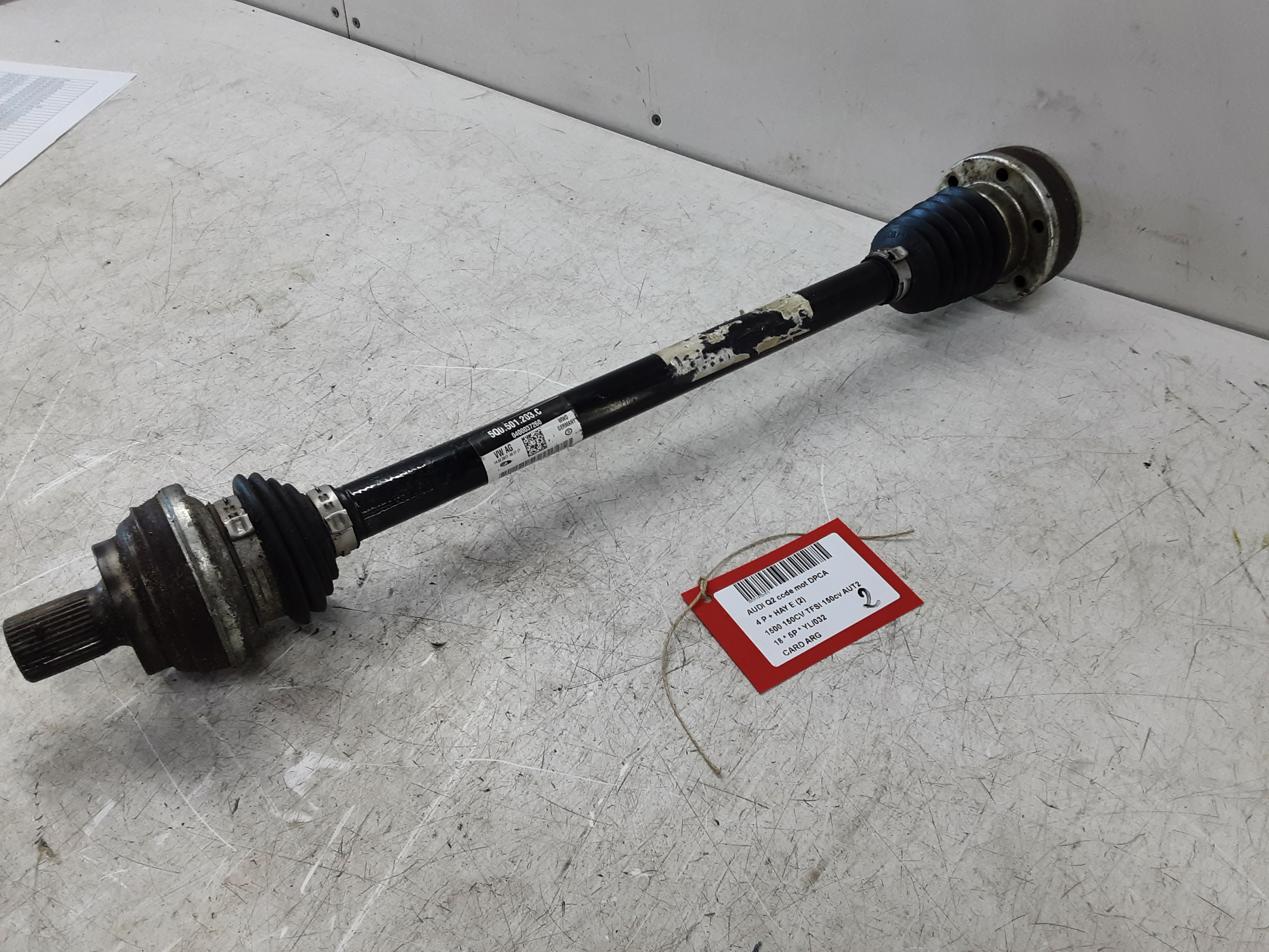 CARDAN ARRIERE GAUCHE Audi Q2 11/16+