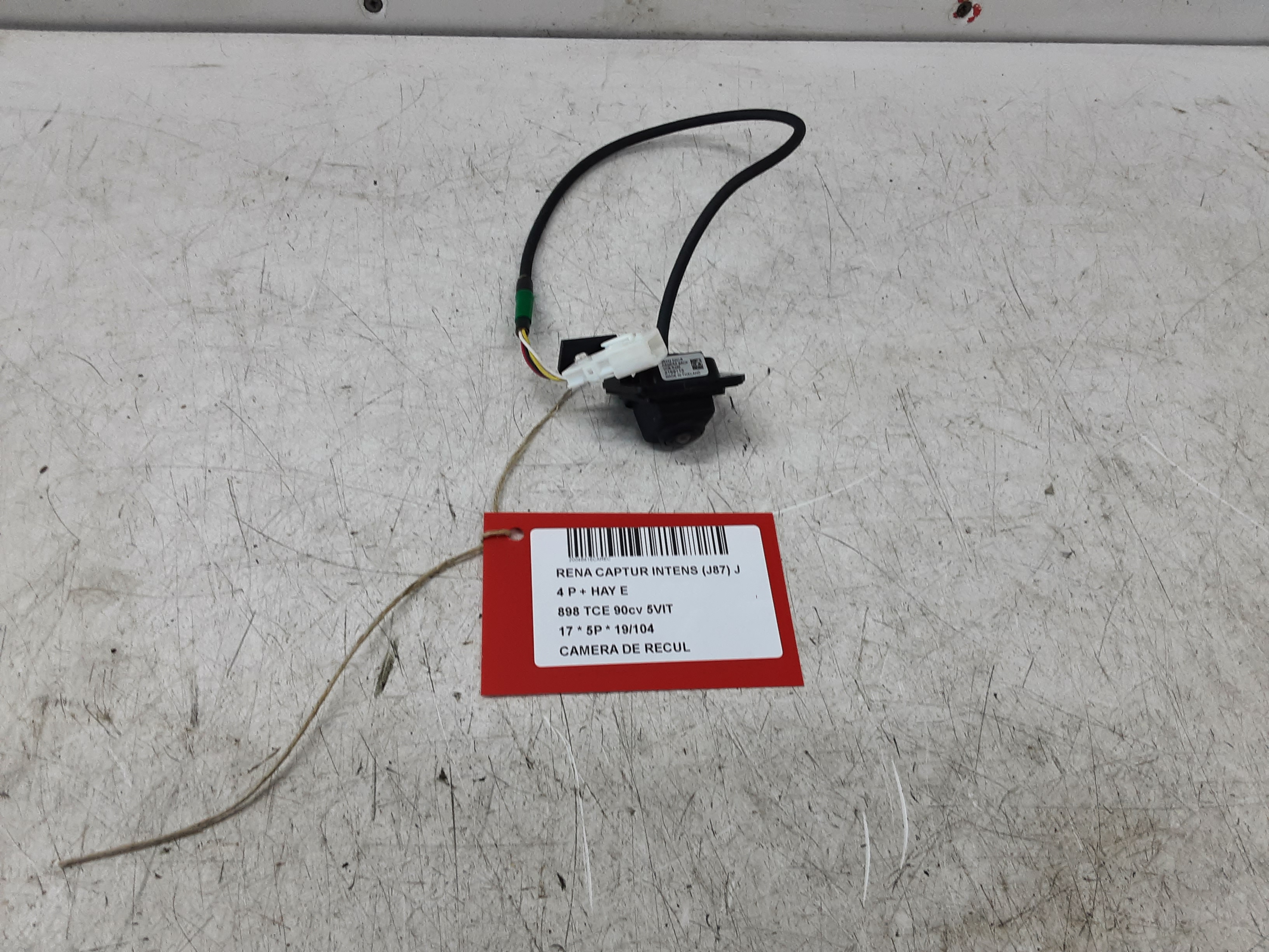 CAMERA DE RECUL Renault CAPTUR (1) 5/17 - 01/20 FaceLift