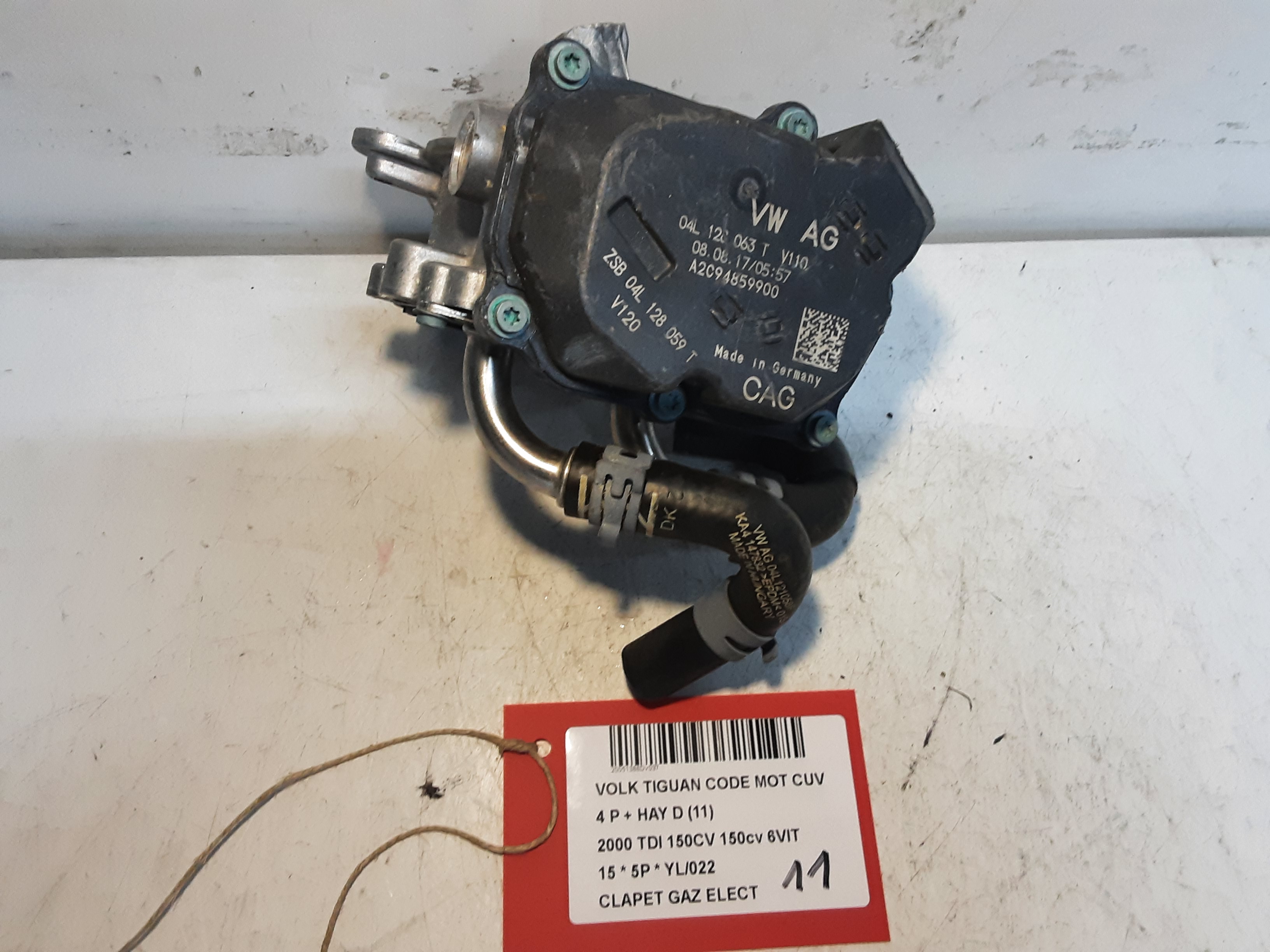 GASKLEP ELEKTRISCH Vw TIGUAN (2) 07/11 - 16