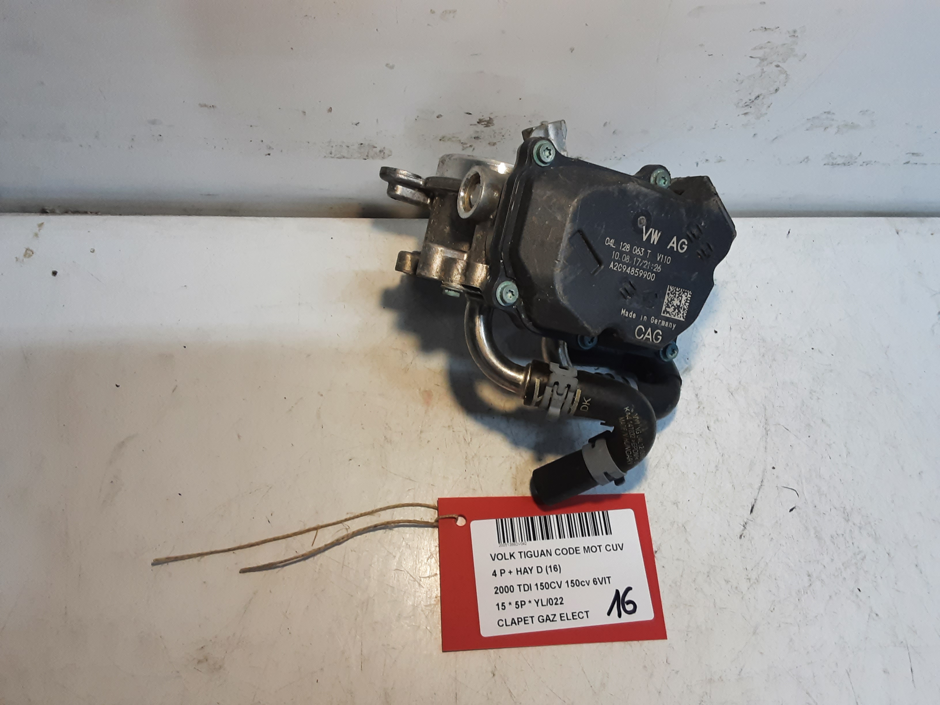 GASKLEP ELEKTRISCH Vw TIGUAN (2) 07/11 - 16