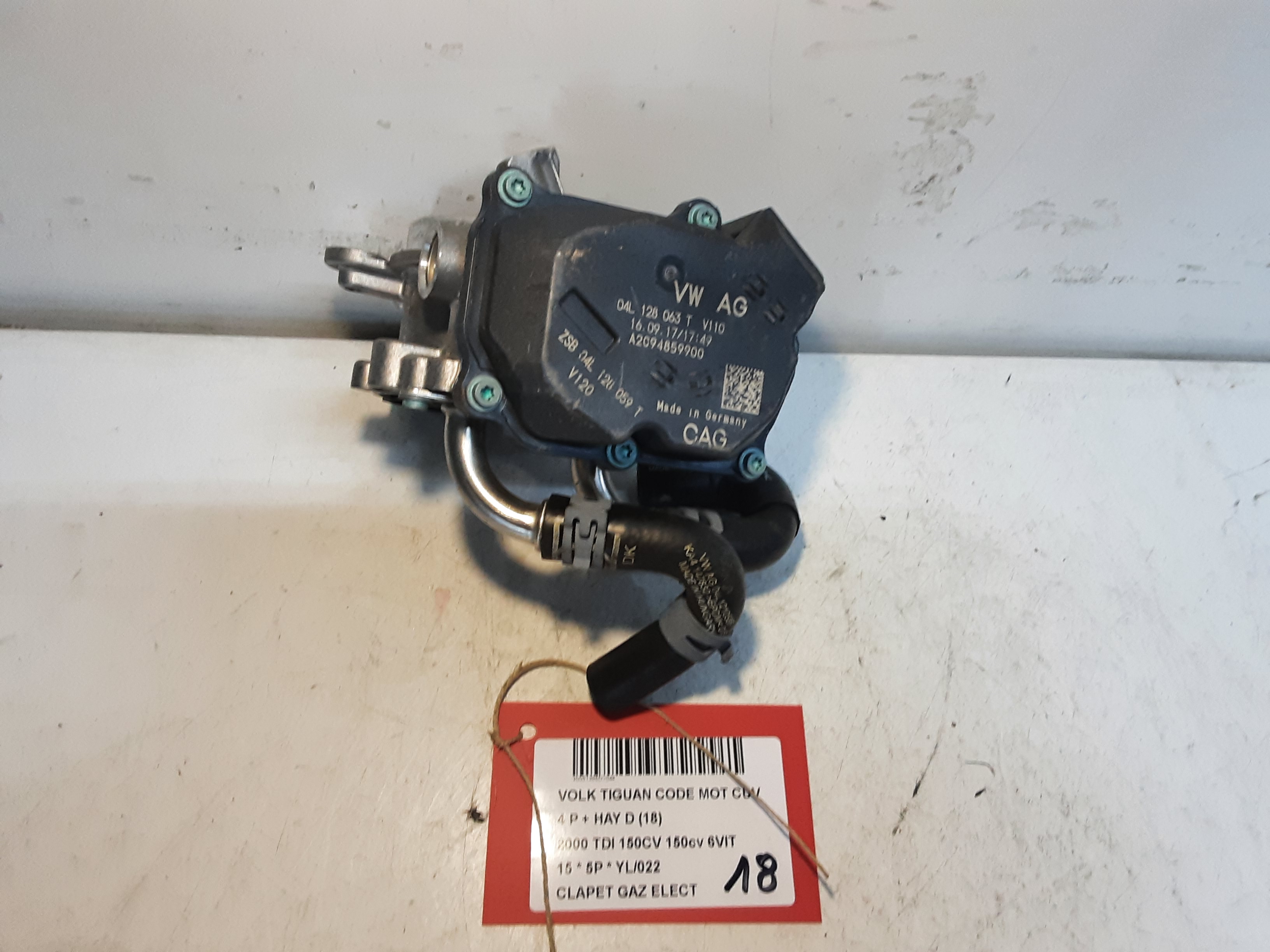 GASKLEP ELEKTRISCH Vw TIGUAN (2) 07/11 - 16