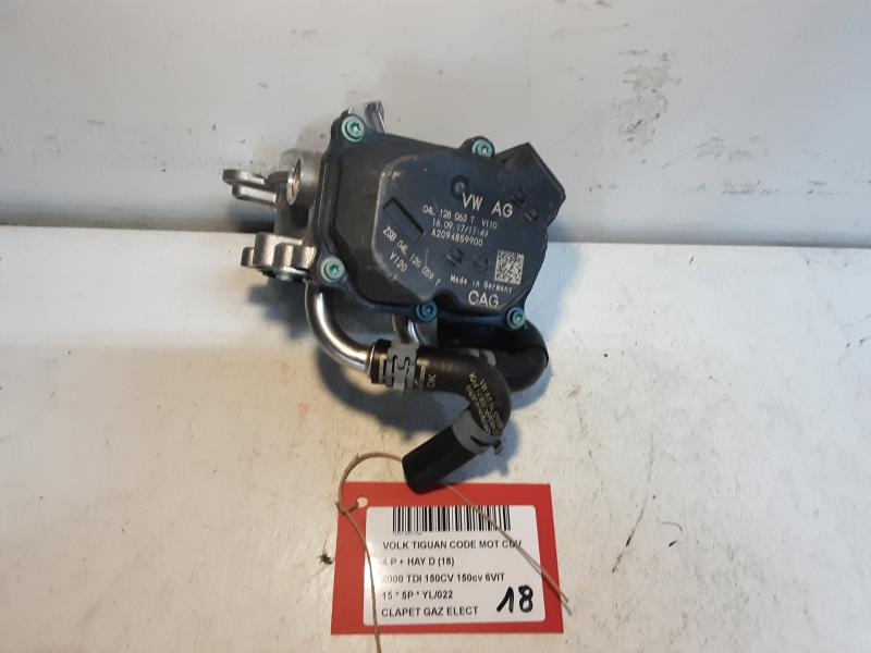 CLAPET DE GAZ ELECTRIQUE Vw TIGUAN (2) 07/11 - 16