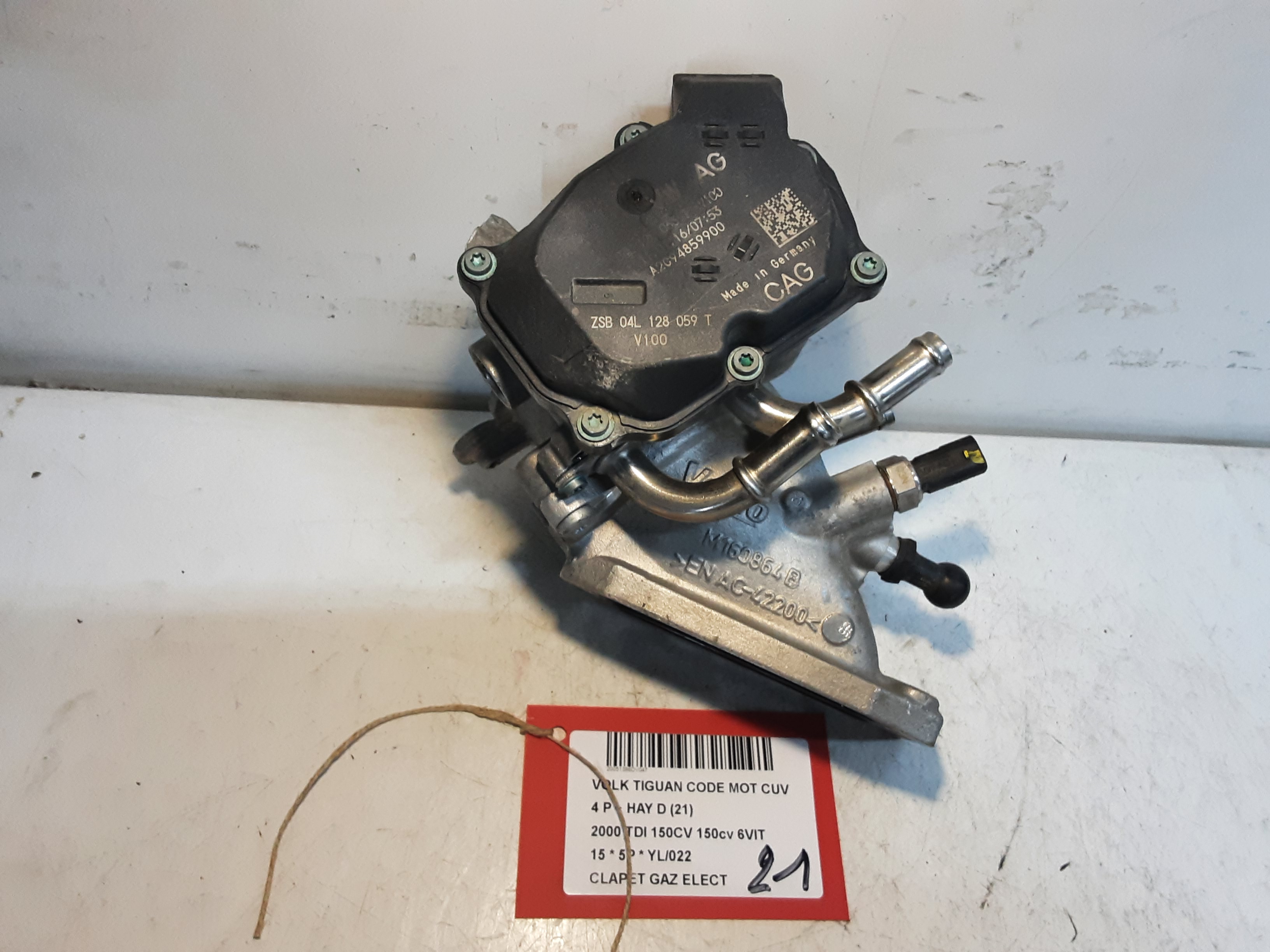 GASKLEP ELEKTRISCH Vw TIGUAN (2) 07/11 - 16