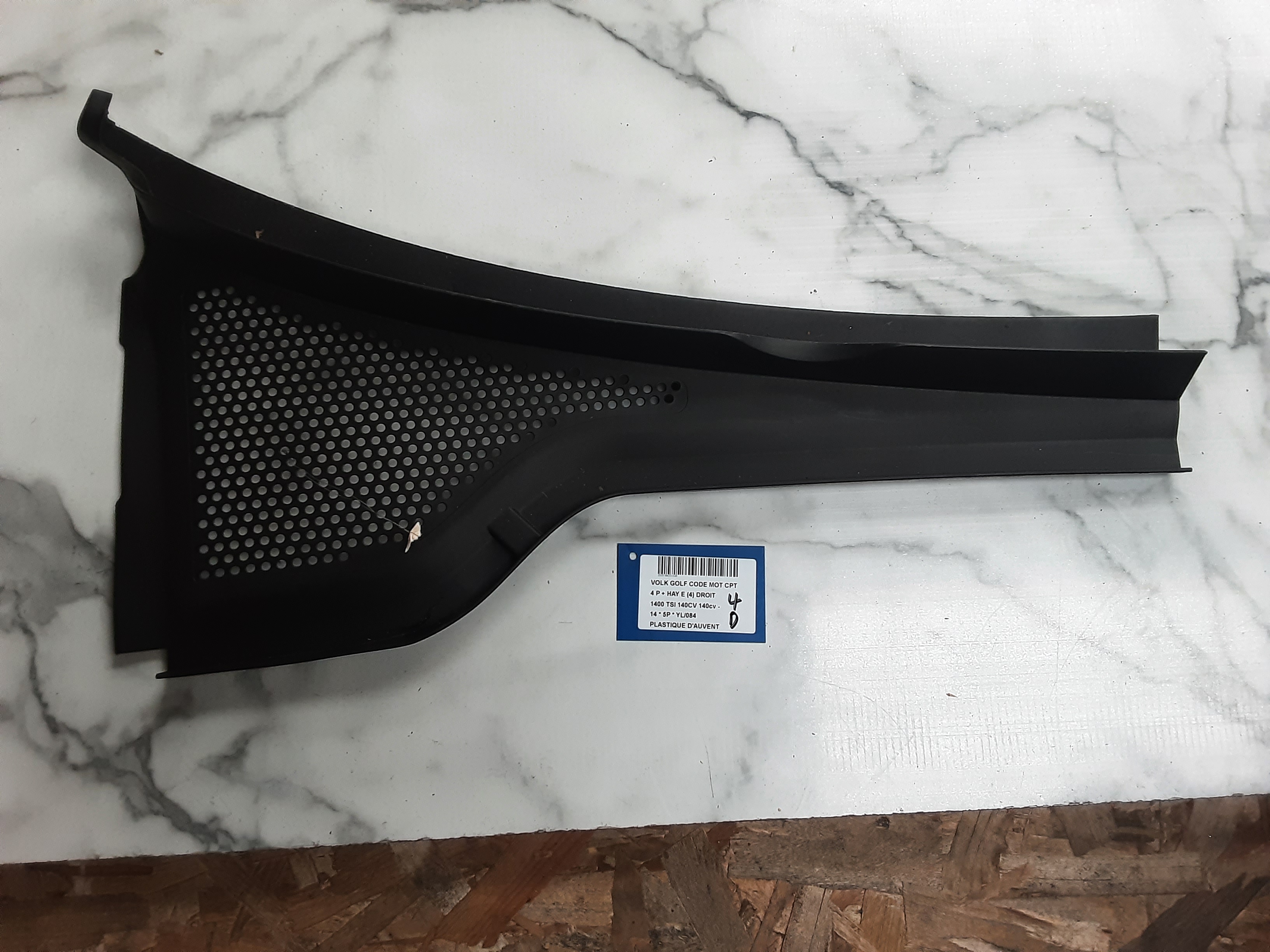 PLASTIEK WINDSCHERM Vw GOLF VII 11/12 - 17