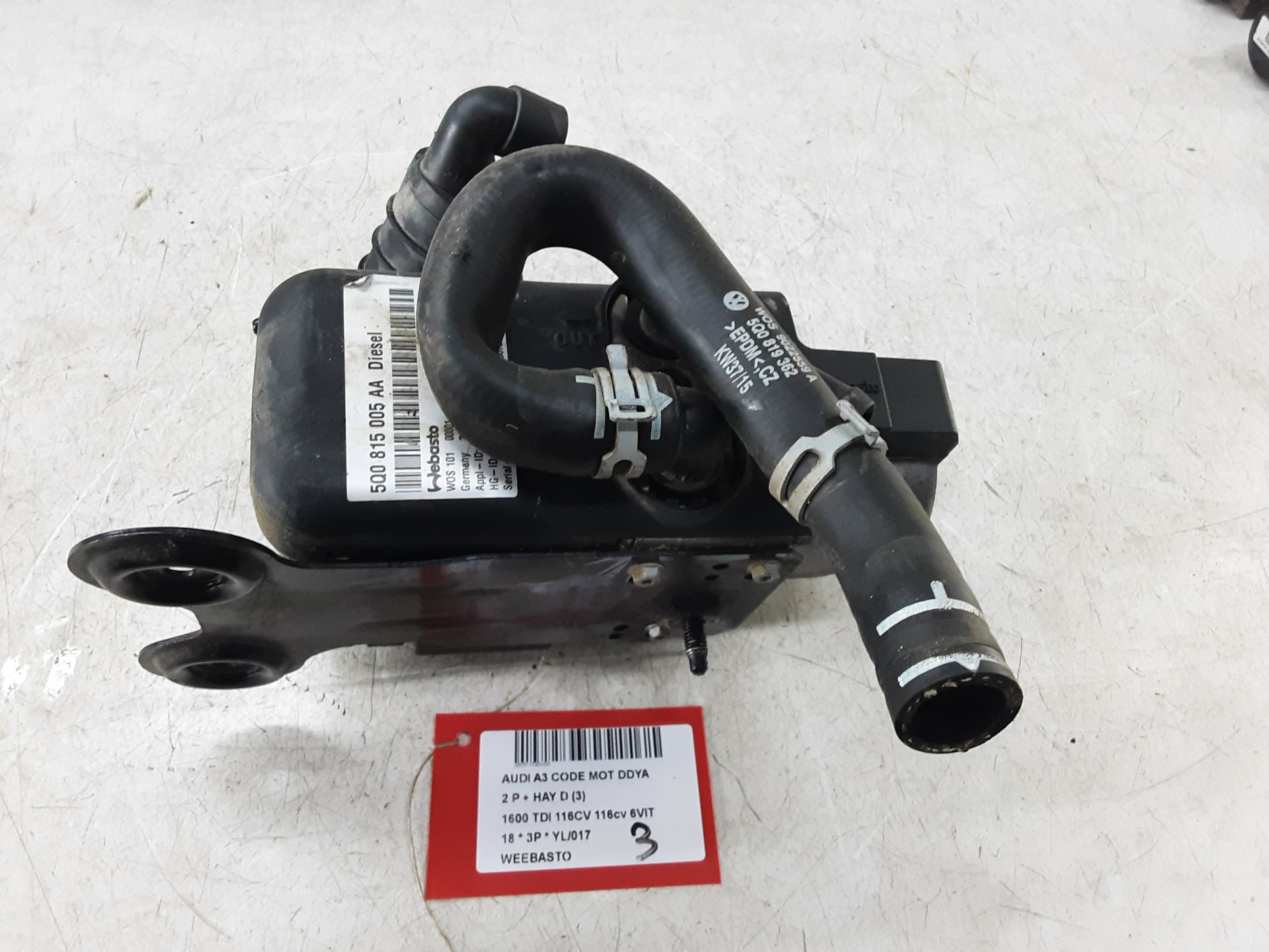 WEEBASTO Audi A3 3,5D 7/16 - 20