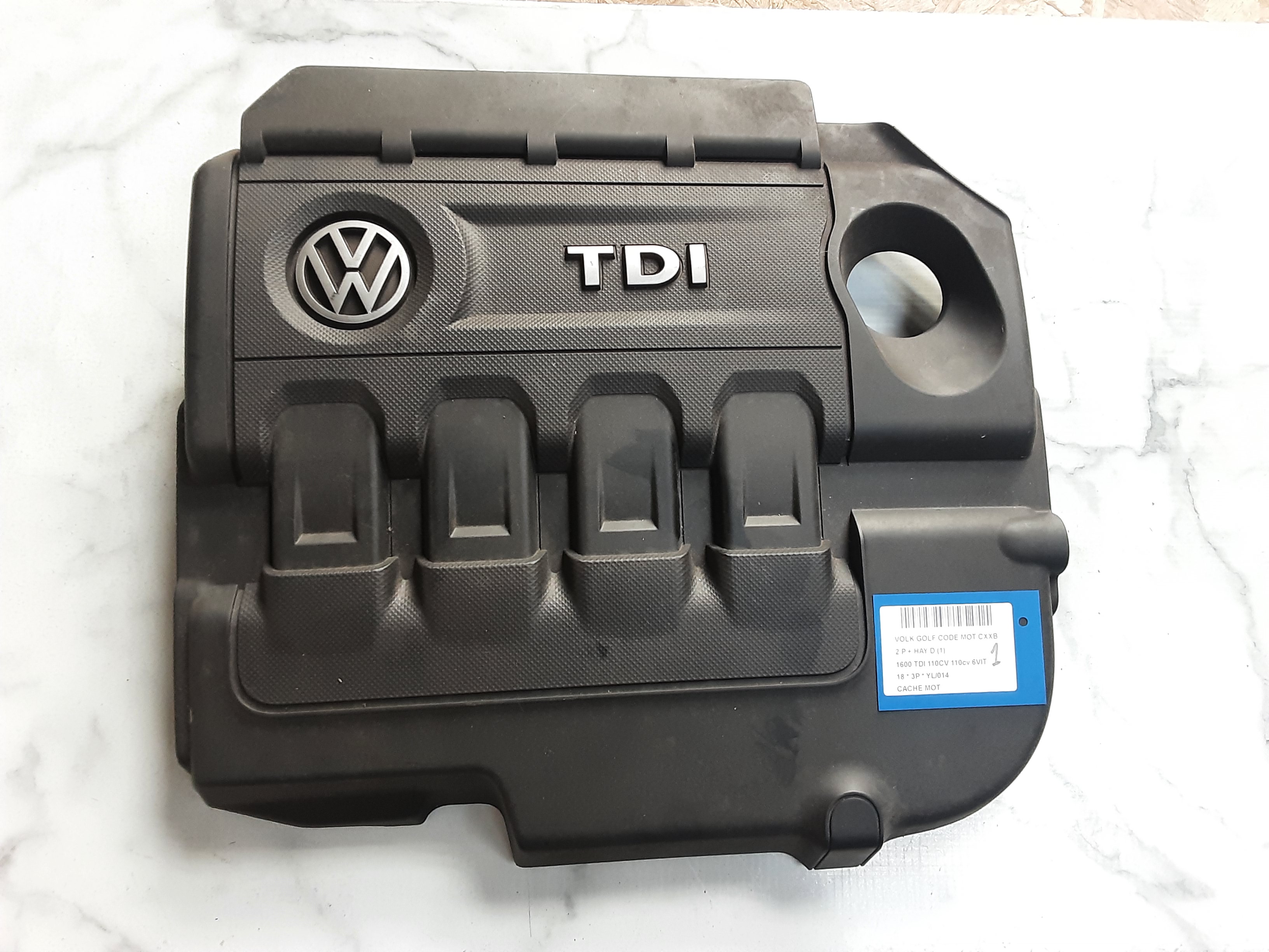 CACHE-MOTEUR Vw GOLF VII 1/17 - 2/20 FaceLift