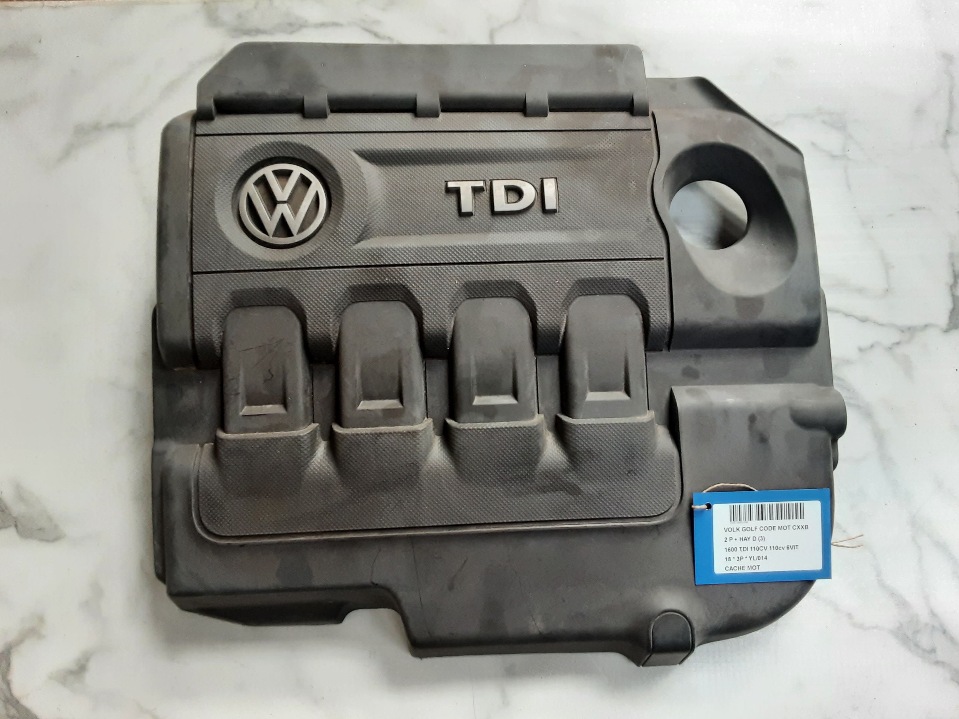 CACHE-MOTEUR Vw GOLF VII 1/17 - 2/20 FaceLift