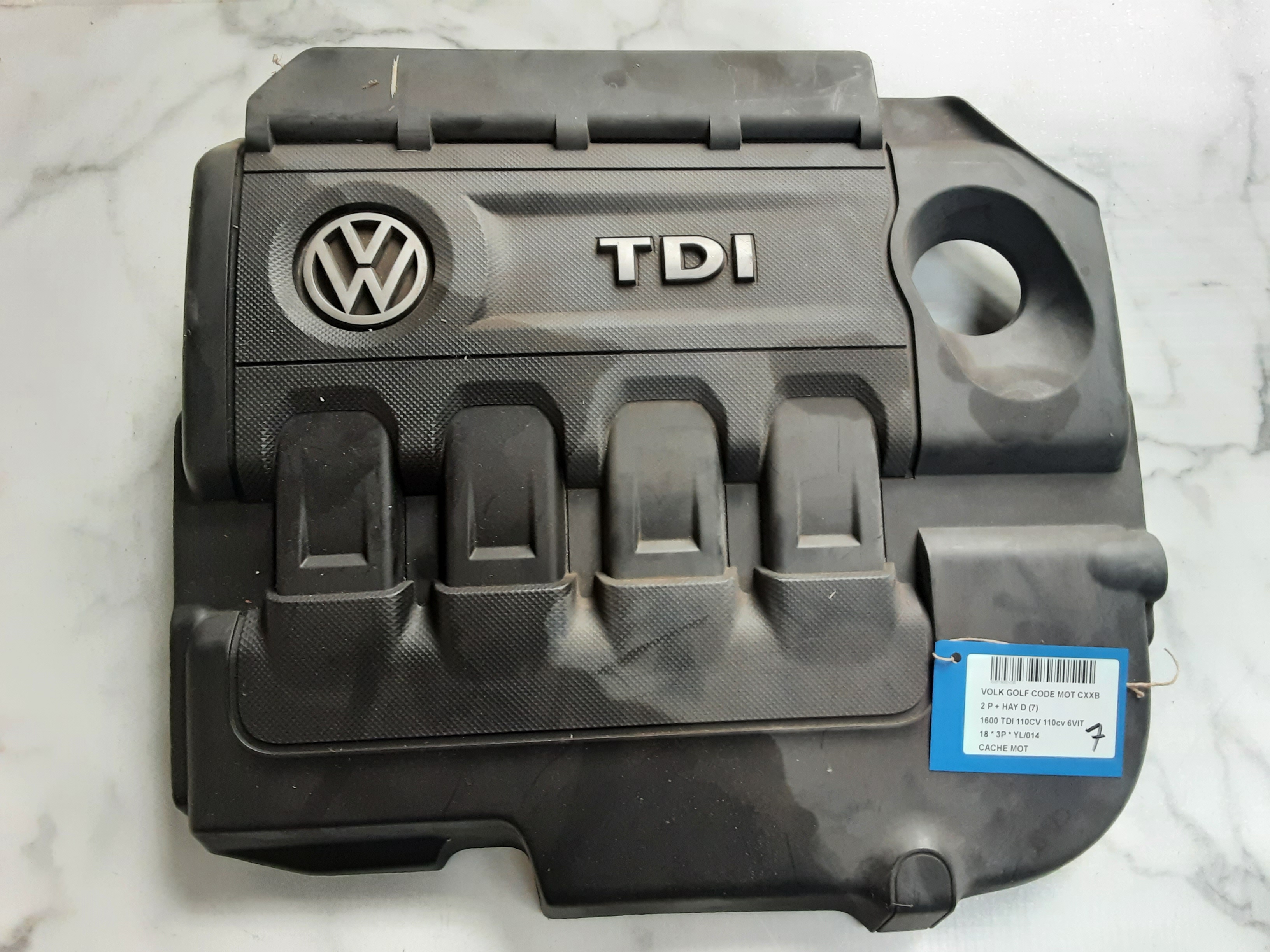 CACHE-MOTEUR Vw GOLF VII 1/17 - 2/20 FaceLift
