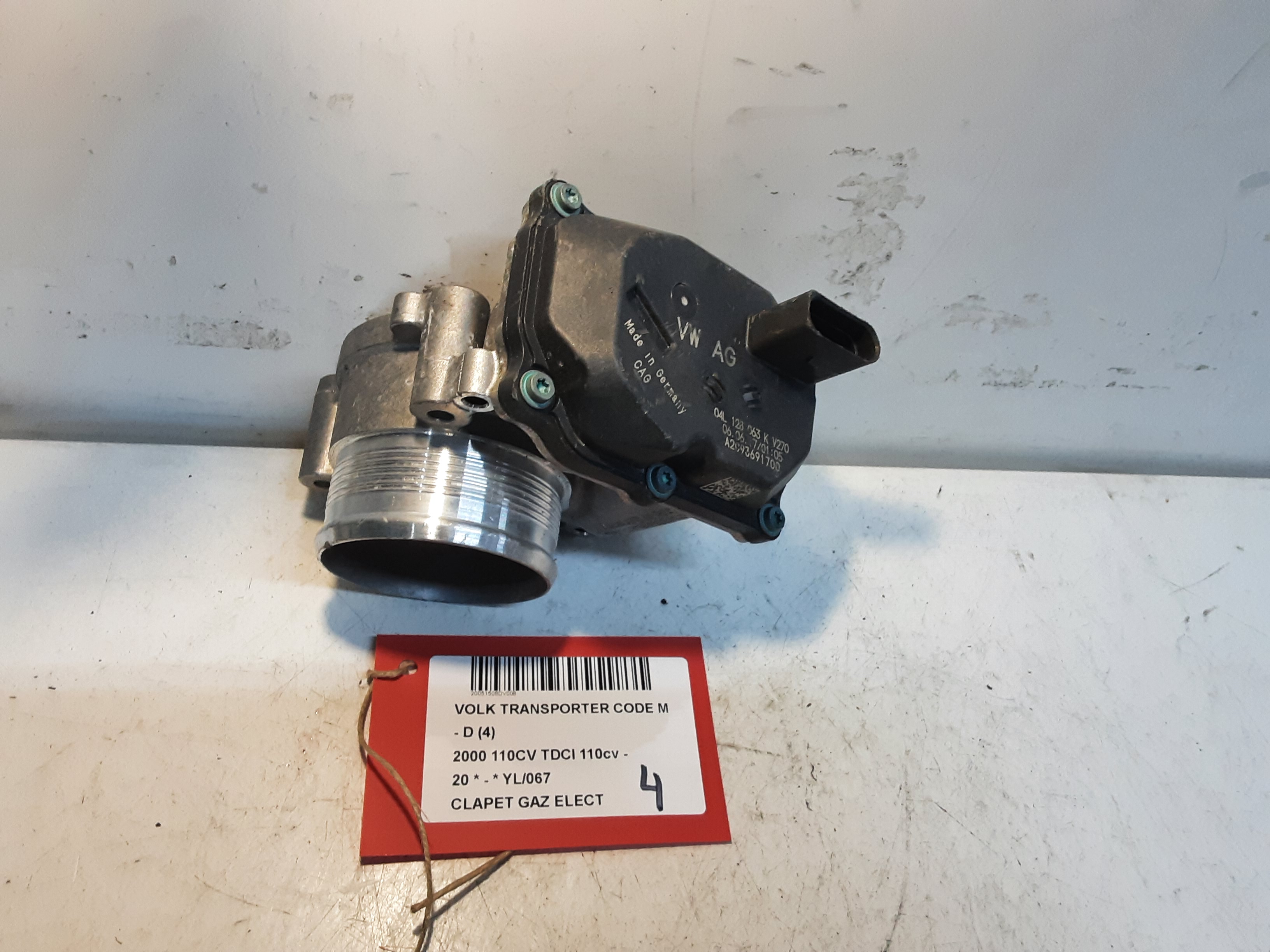 CLAPET DE GAZ ELECTRIQUE Vw TRANSPORTER T6 6/15+