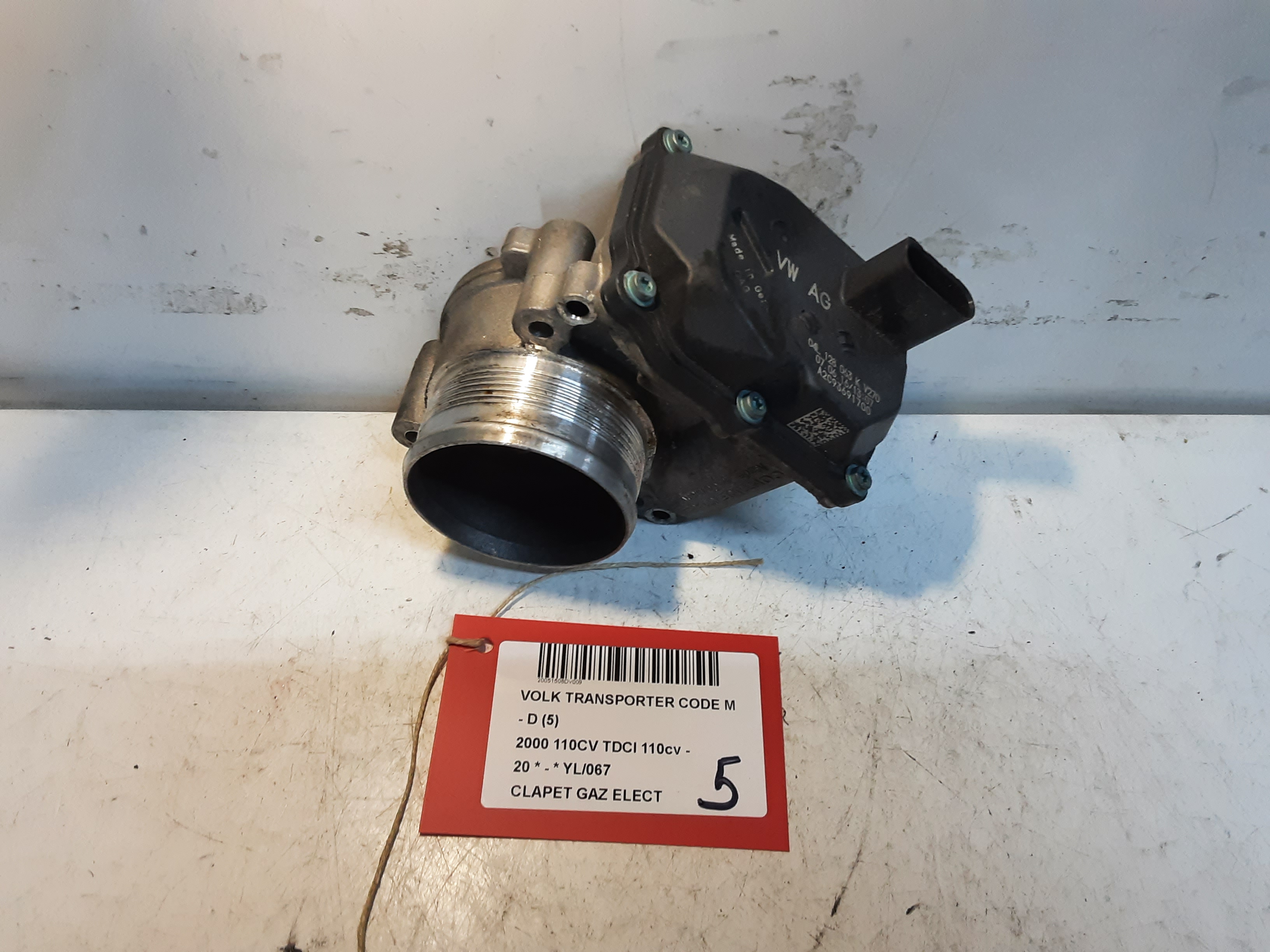 CLAPET DE GAZ ELECTRIQUE Vw TRANSPORTER T6 6/15+