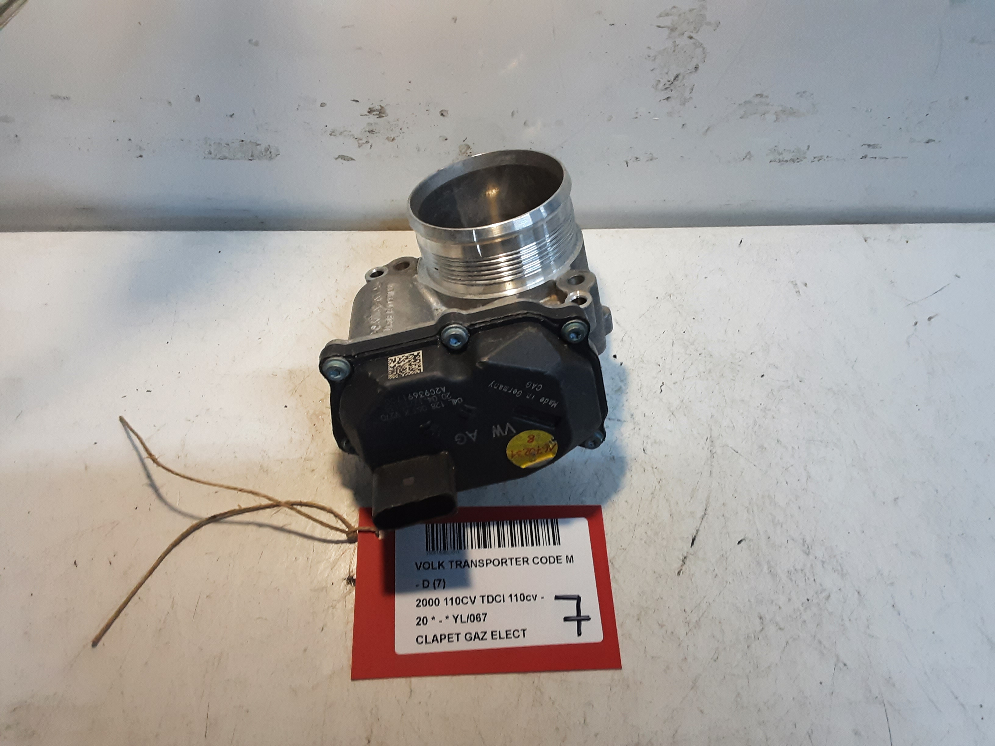 CLAPET DE GAZ ELECTRIQUE Vw TRANSPORTER T6 6/15+