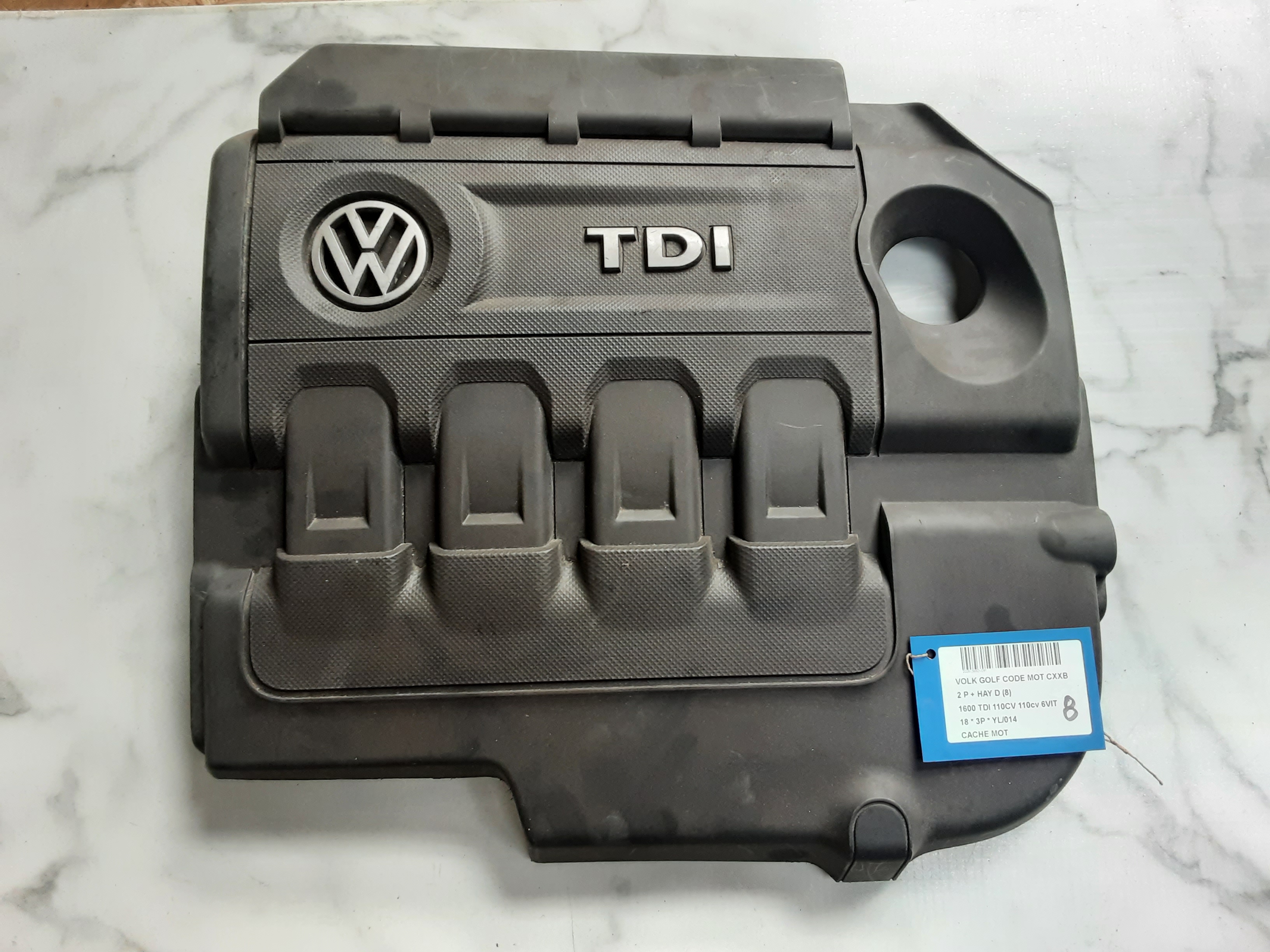 CACHE-MOTEUR Vw GOLF VII 1/17 - 2/20 FaceLift