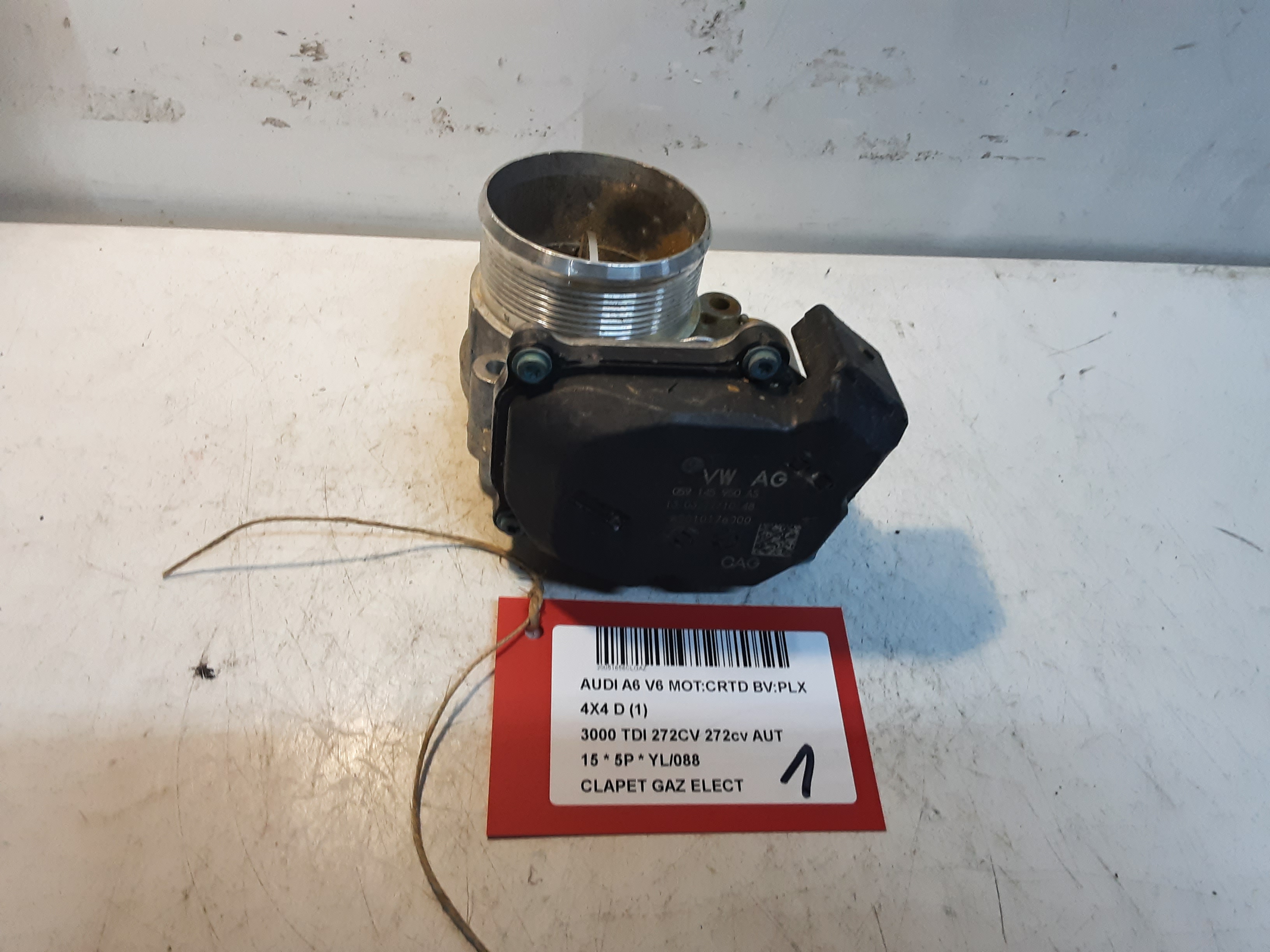 CLAPET DE GAZ ELECTRIQUE Audi A6 04/11 - 14
