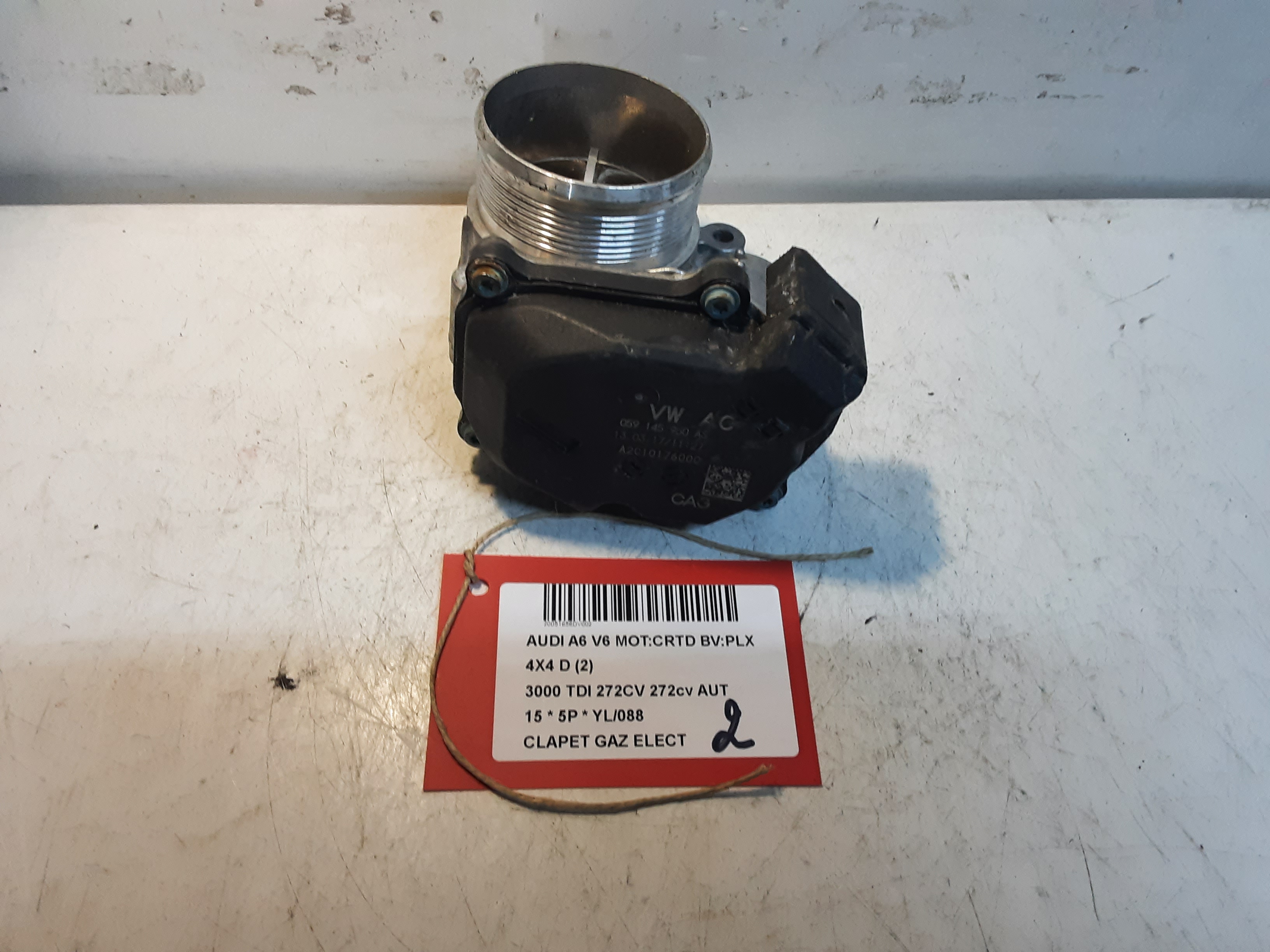 CLAPET DE GAZ ELECTRIQUE Audi A6 04/11 - 14
