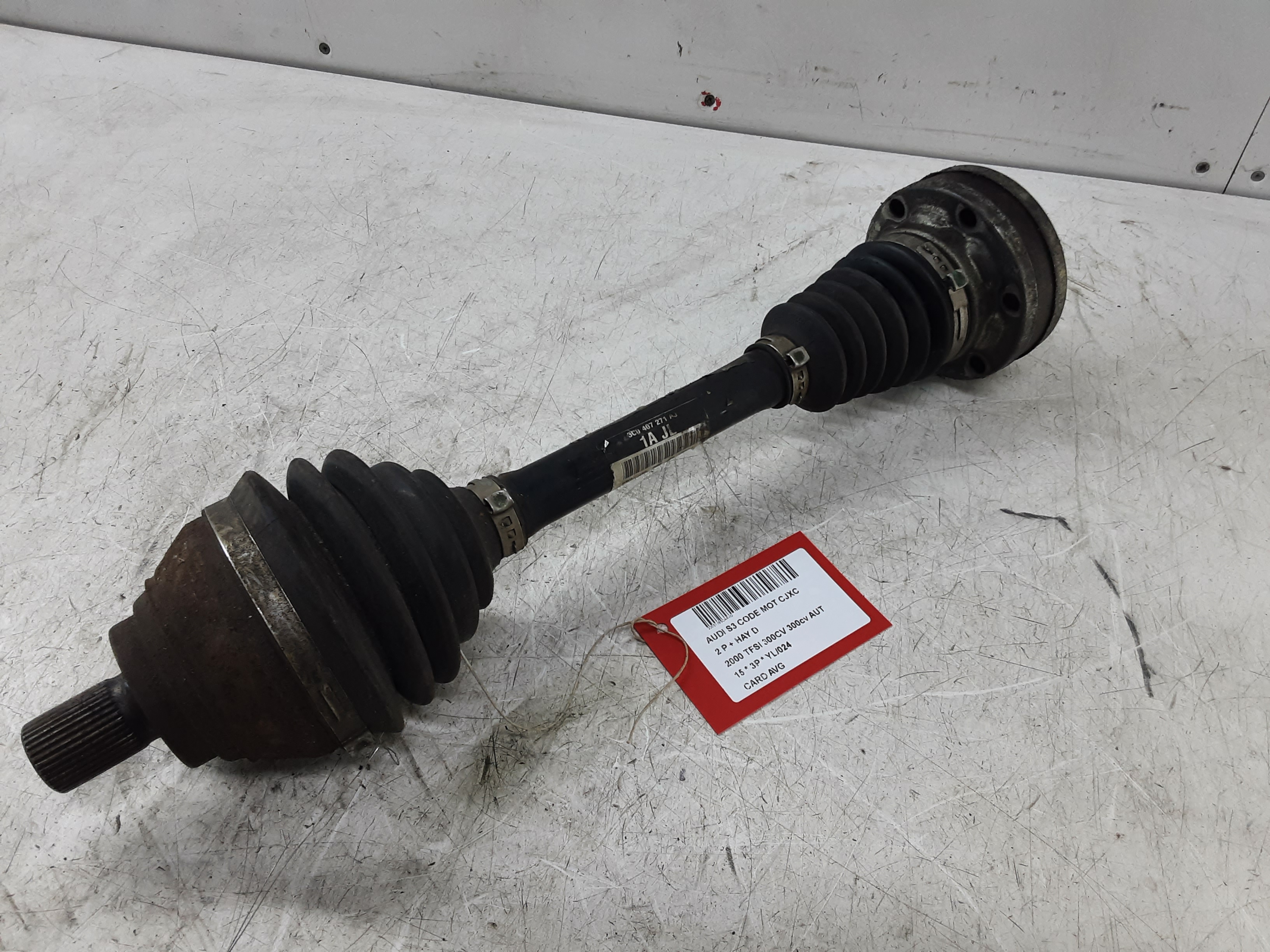AANDRIJFAS VOOR LINKS Audi S3 2012-2016