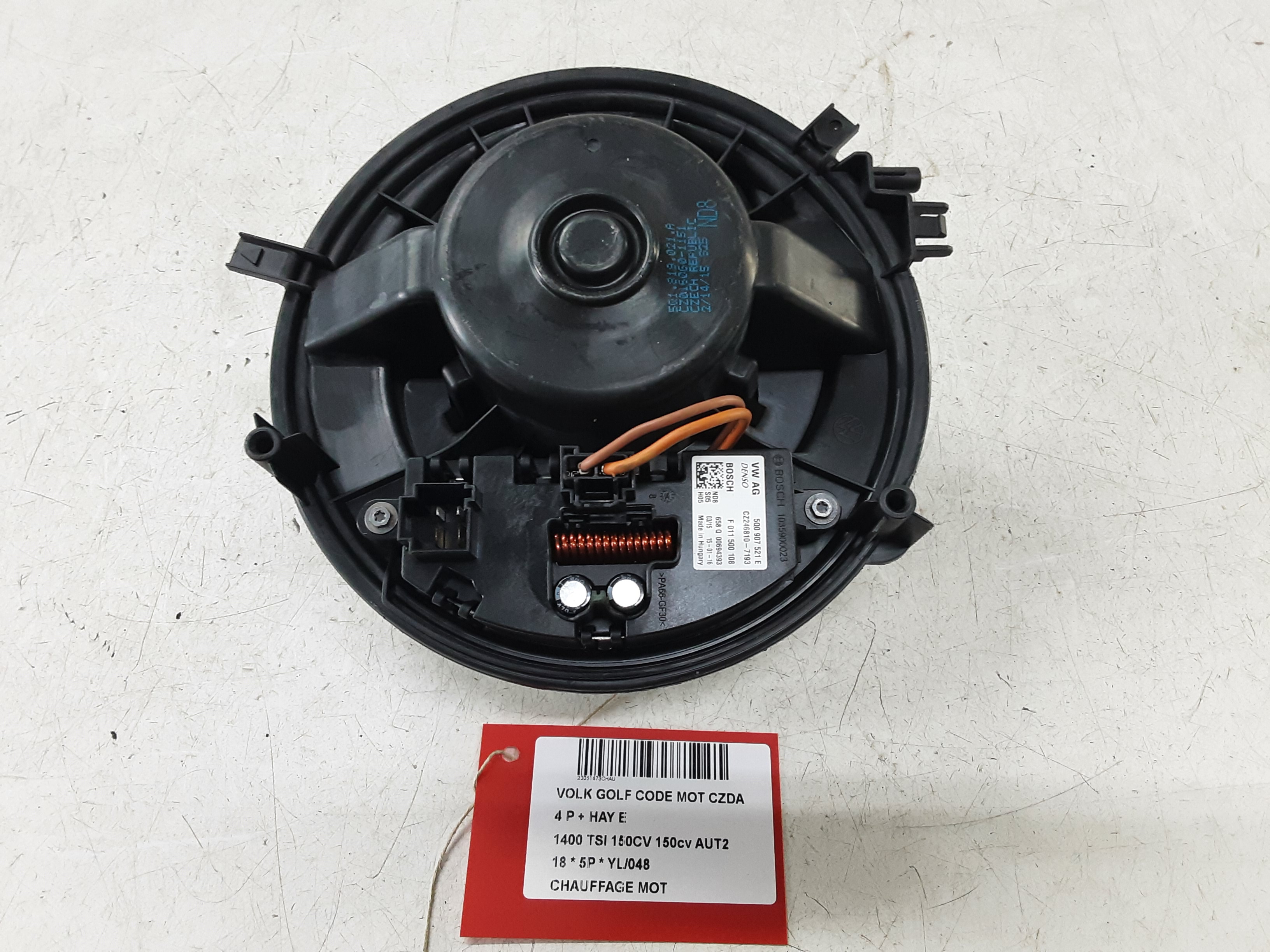 MOTEUR DE CHAUFFAGE Vw GOLF VII 1/17 - 2/20 FaceLift