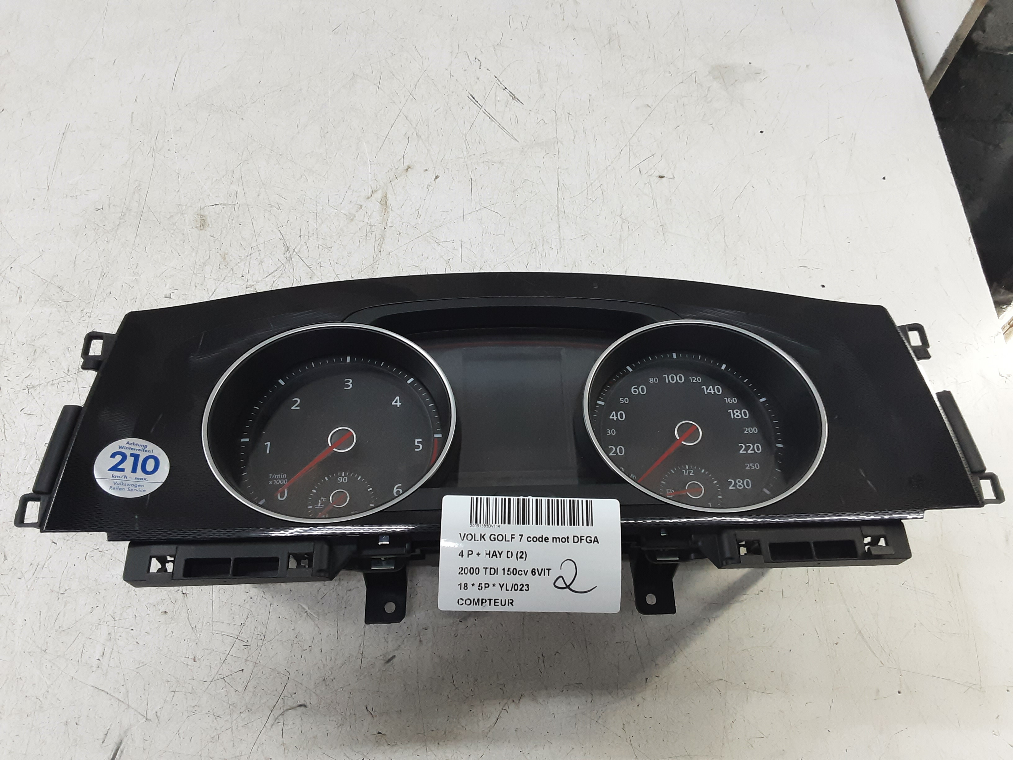 KM TELLER Vw GOLF VII 1/17 - 2/20 FaceLift