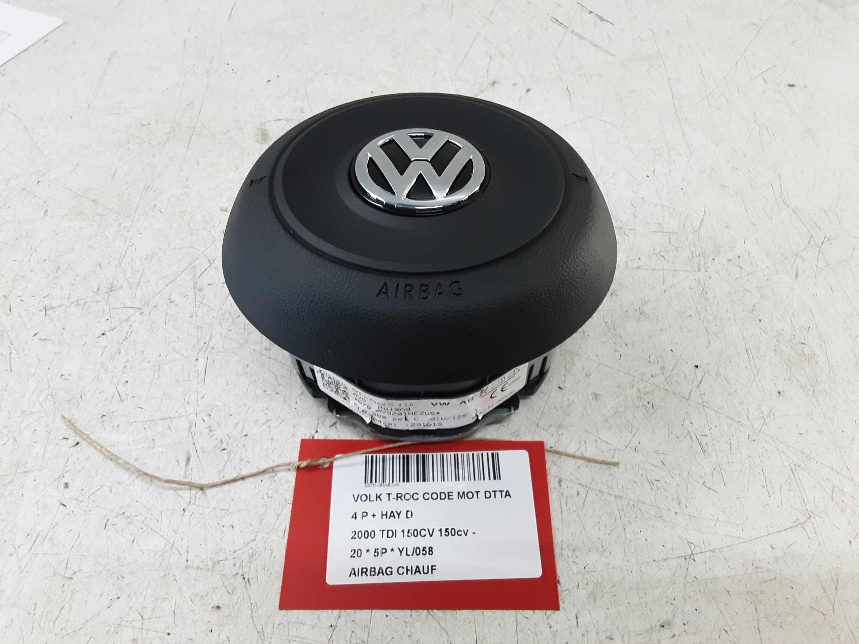 AIRBAG STUUR Vw T-ROC 10/17 - 4/22