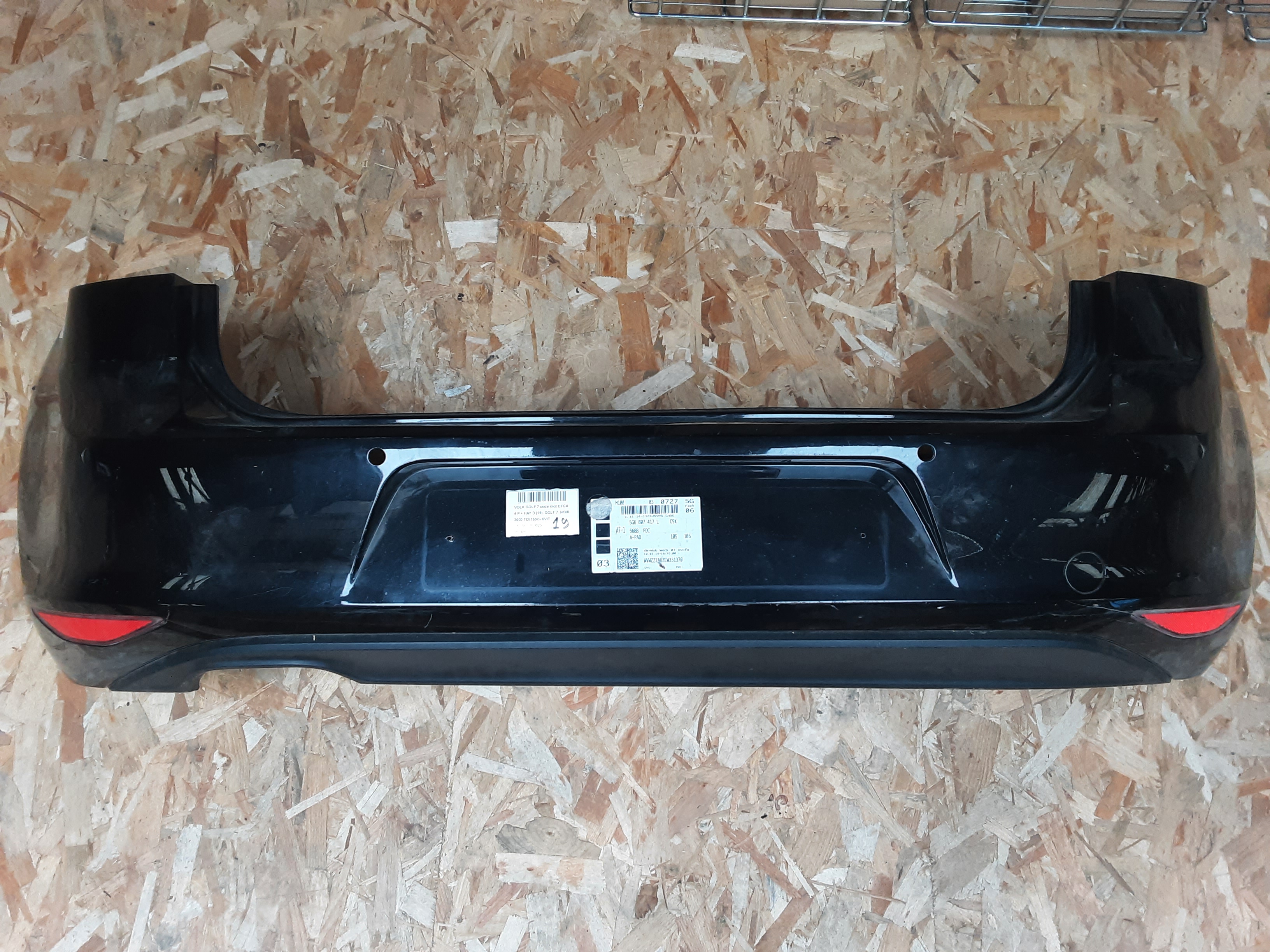 PARE-CHOCS ARRIERE Vw GOLF VII 1/17 - 2/20 FaceLift