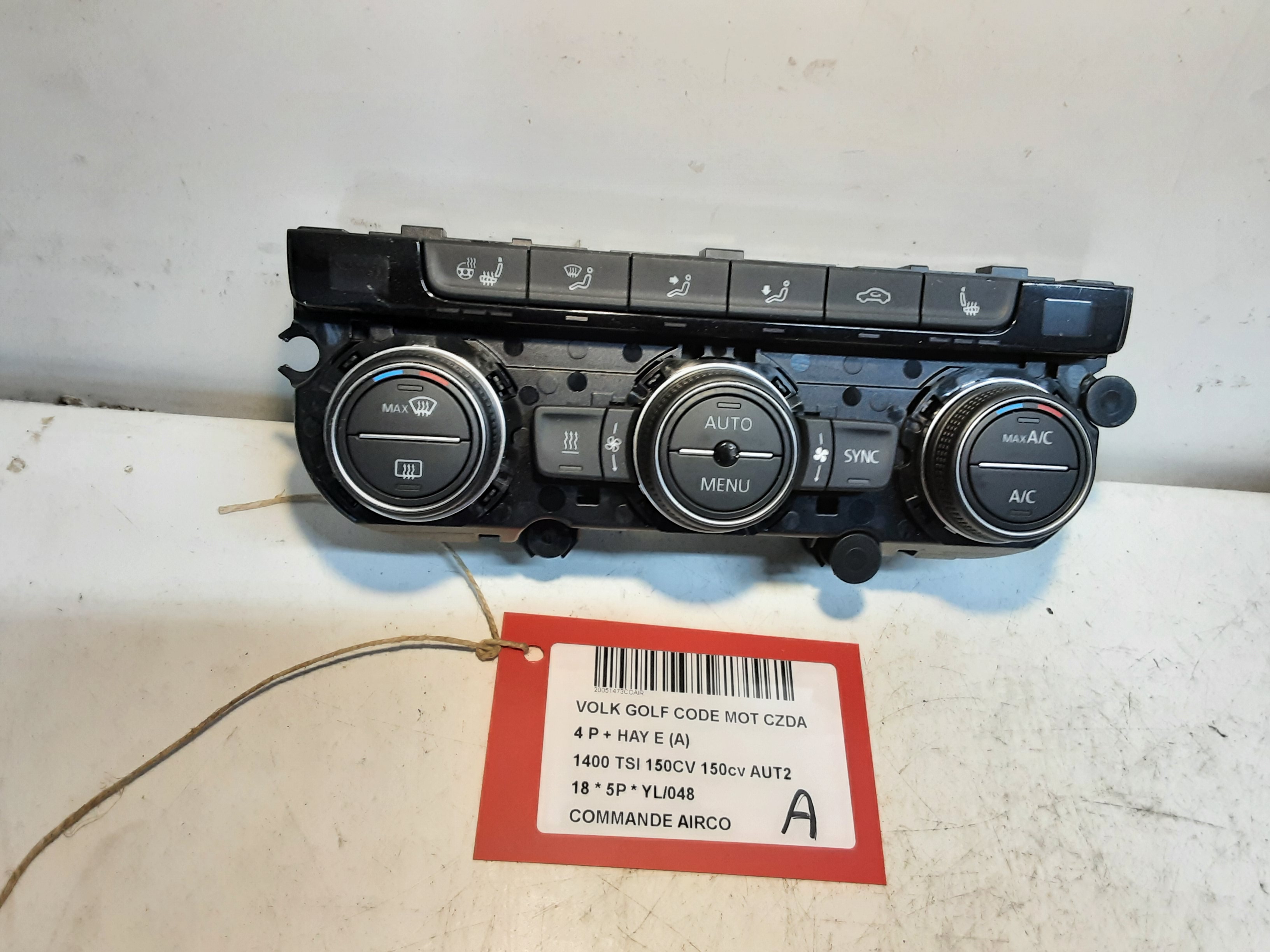 BEDIENINGSPANEEL AIRCO Vw GOLF VII 1/17 - 2/20 FaceLift