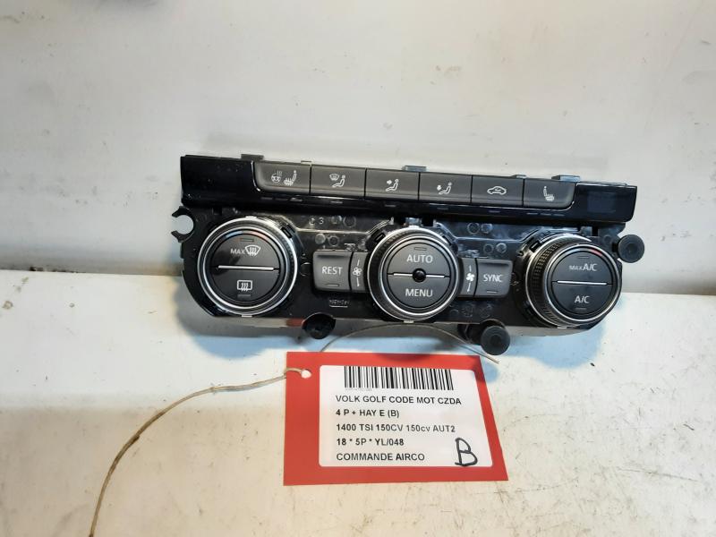 COMMANDE D'AIRCO Vw GOLF VII 1/17 - 2/20 FaceLift