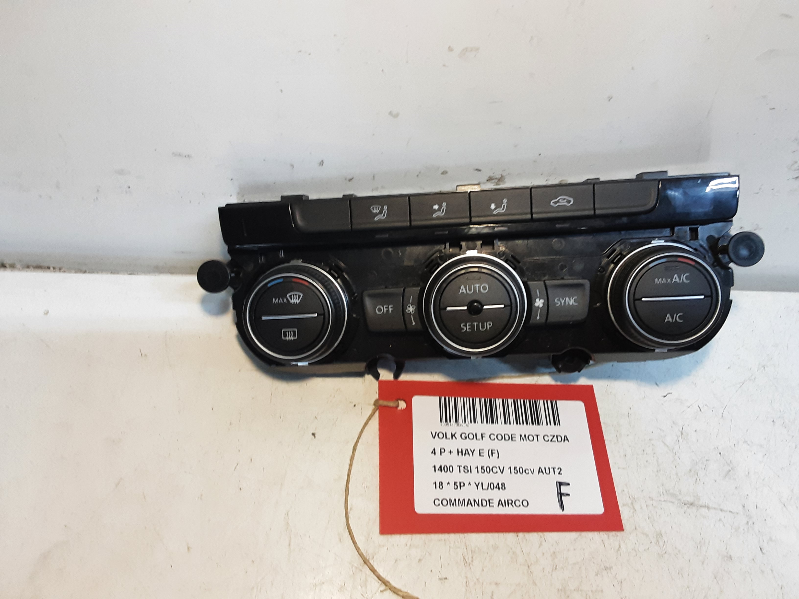 BEDIENINGSPANEEL AIRCO Vw GOLF VII 1/17 - 2/20 FaceLift
