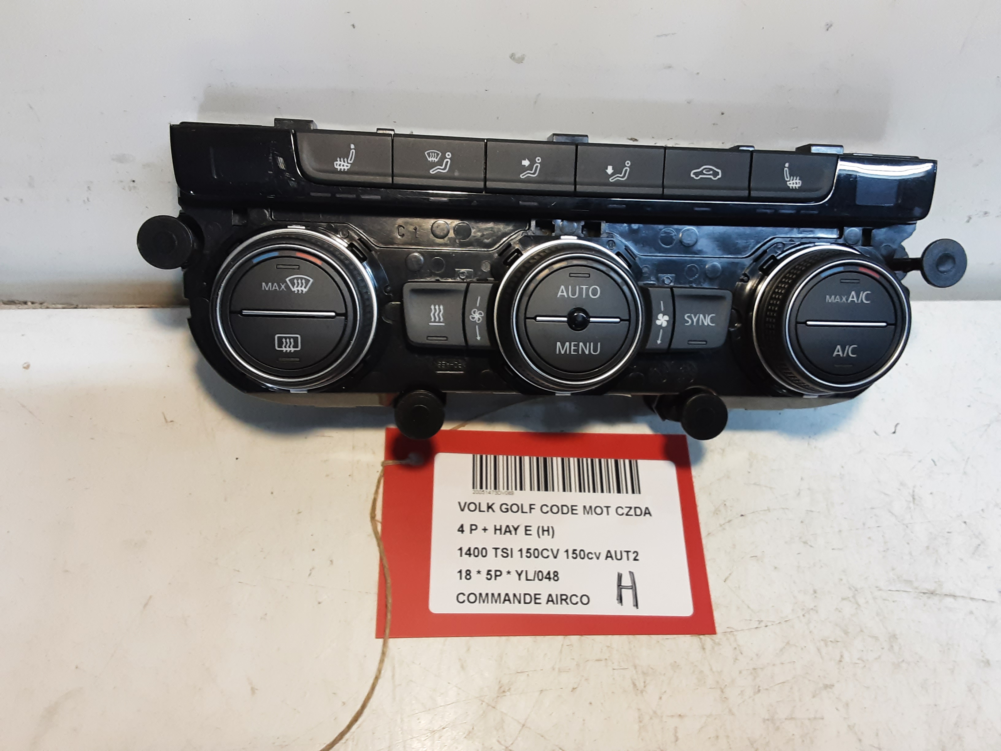 BEDIENINGSPANEEL AIRCO Vw GOLF VII 1/17 - 2/20 FaceLift