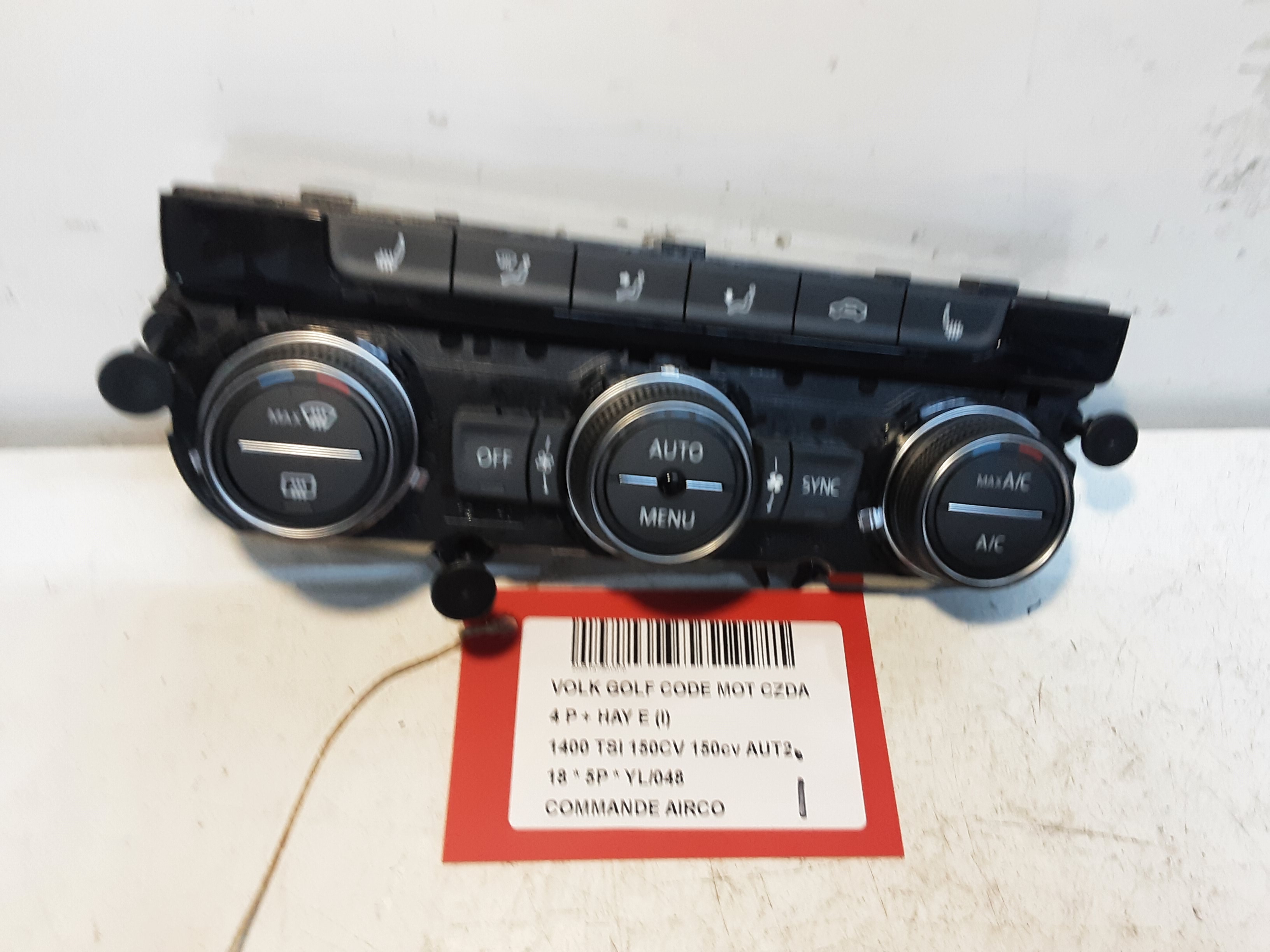 BEDIENINGSPANEEL AIRCO Vw GOLF VII 1/17 - 2/20 FaceLift